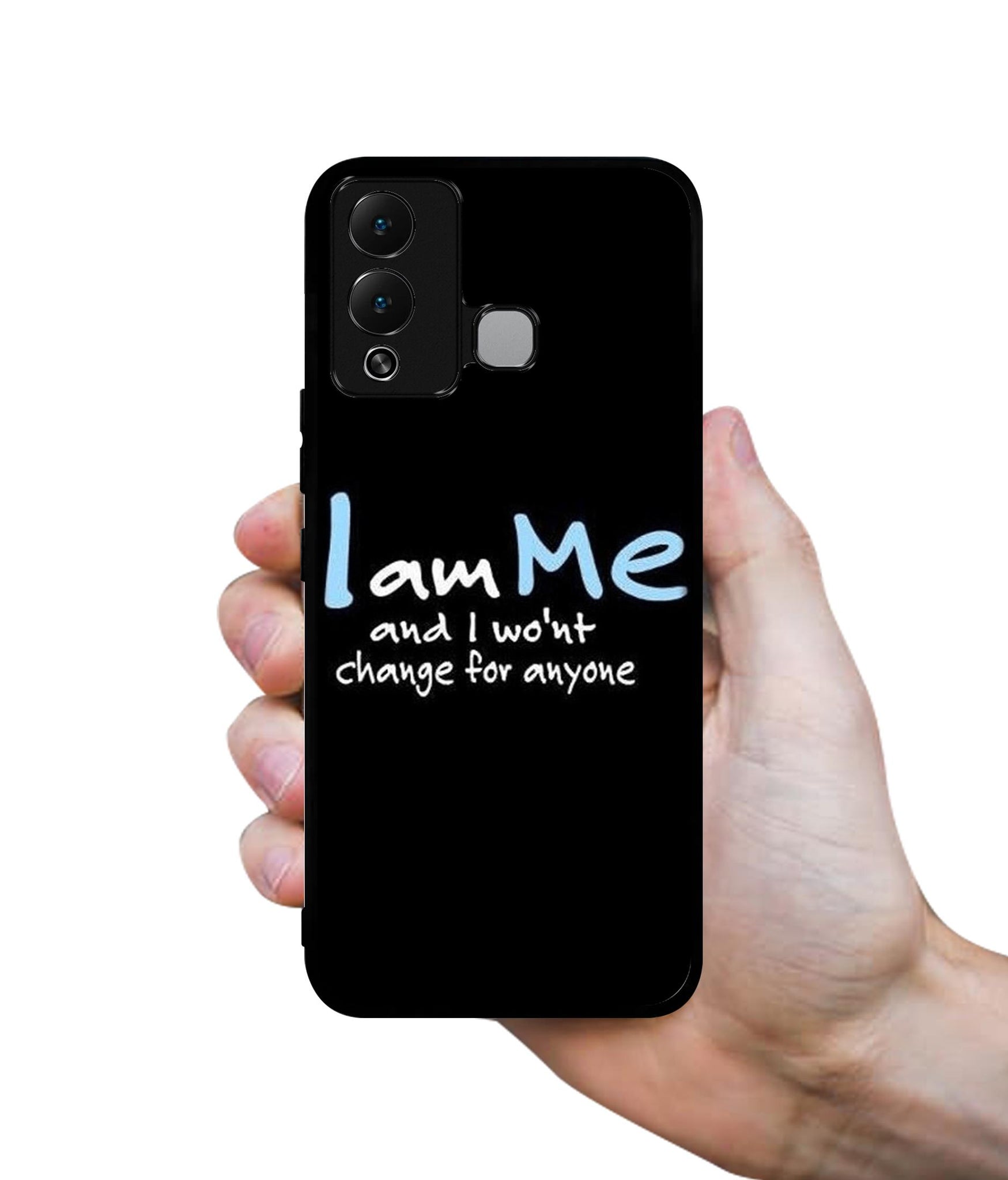I Am Me Quotes Designer 2D Printed Back Case Cover for Infinix Hot 12 Play 4G