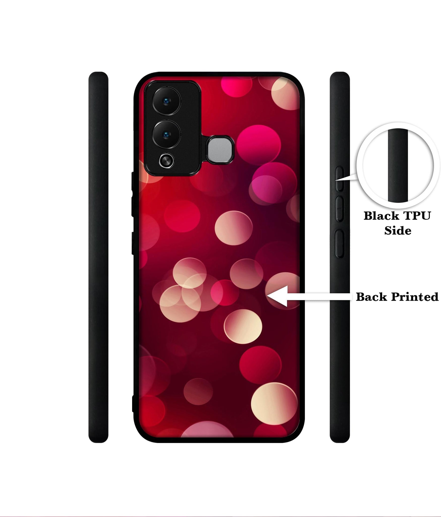 3D Circles Designer 2D Printed Back Case Cover for Infinix Hot 12 Play 4G