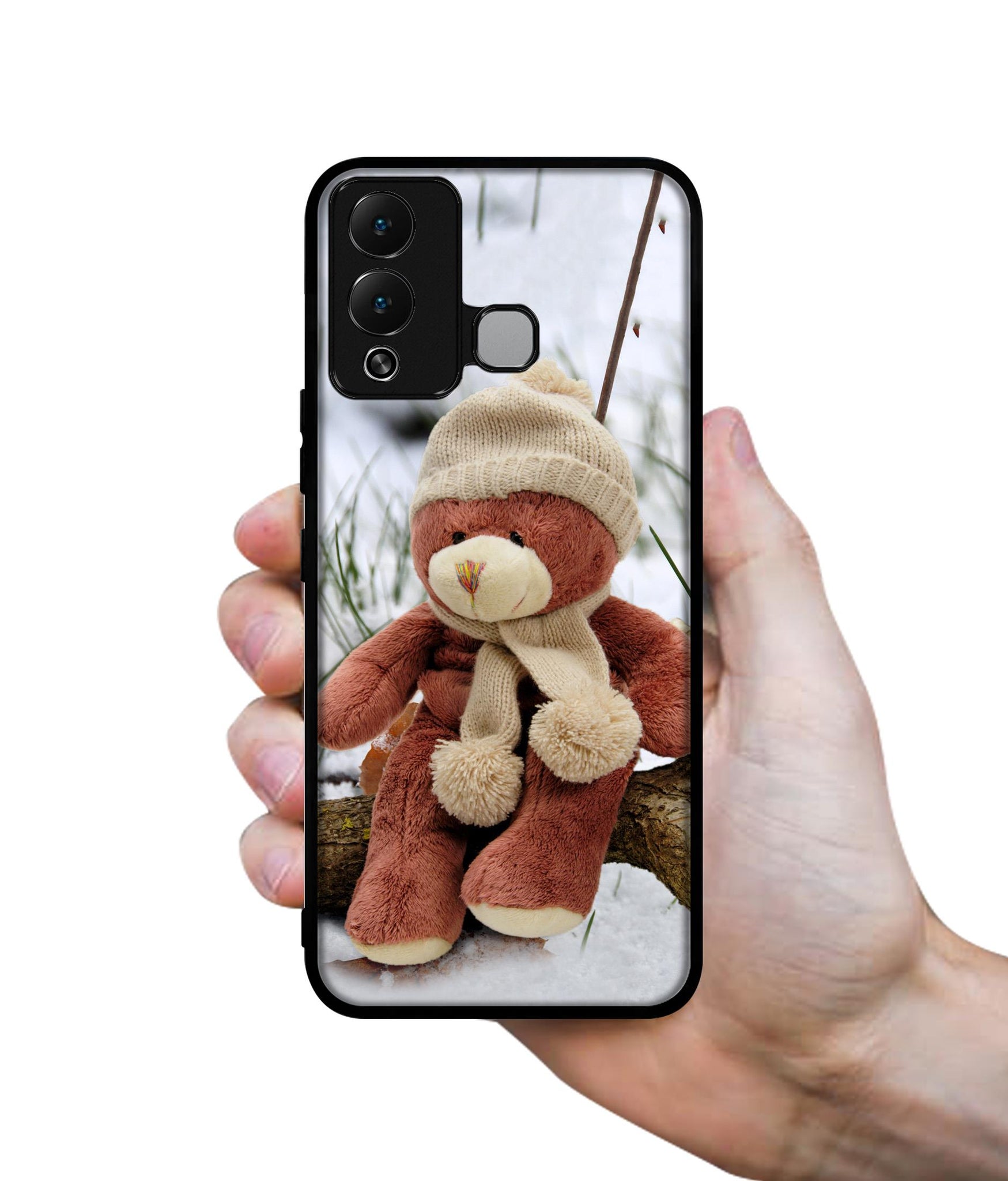 Woolen Bear Designer 2D Printed Back Case Cover for Infinix Hot 12 Play 4G