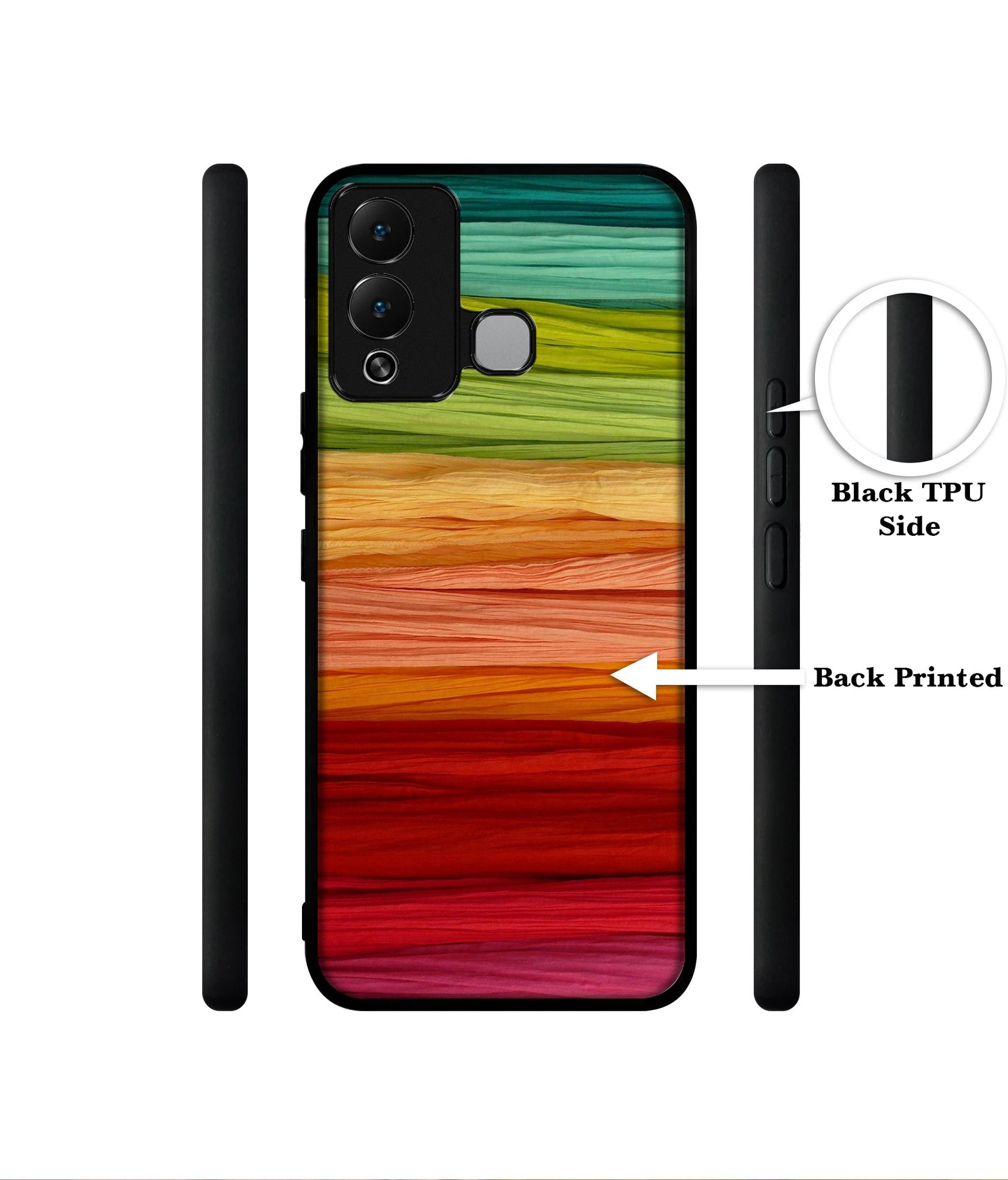 Colorful Thread Designer 2D Printed Back Case Cover for Infinix Hot 12 Play 4G