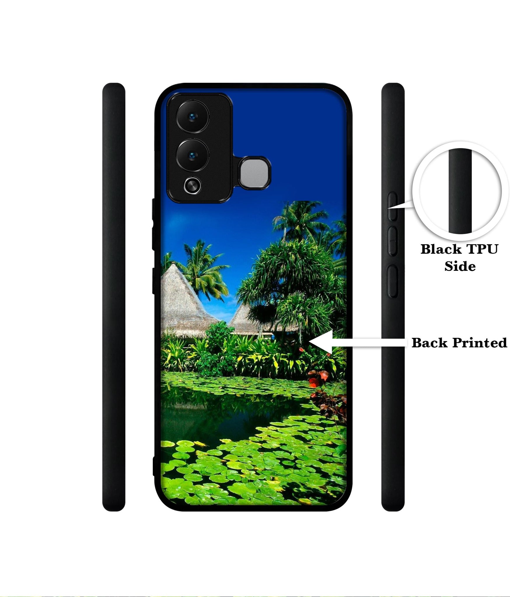 Tropics Water Designer 2D Printed Back Case Cover for Infinix Hot 12 Play 4G