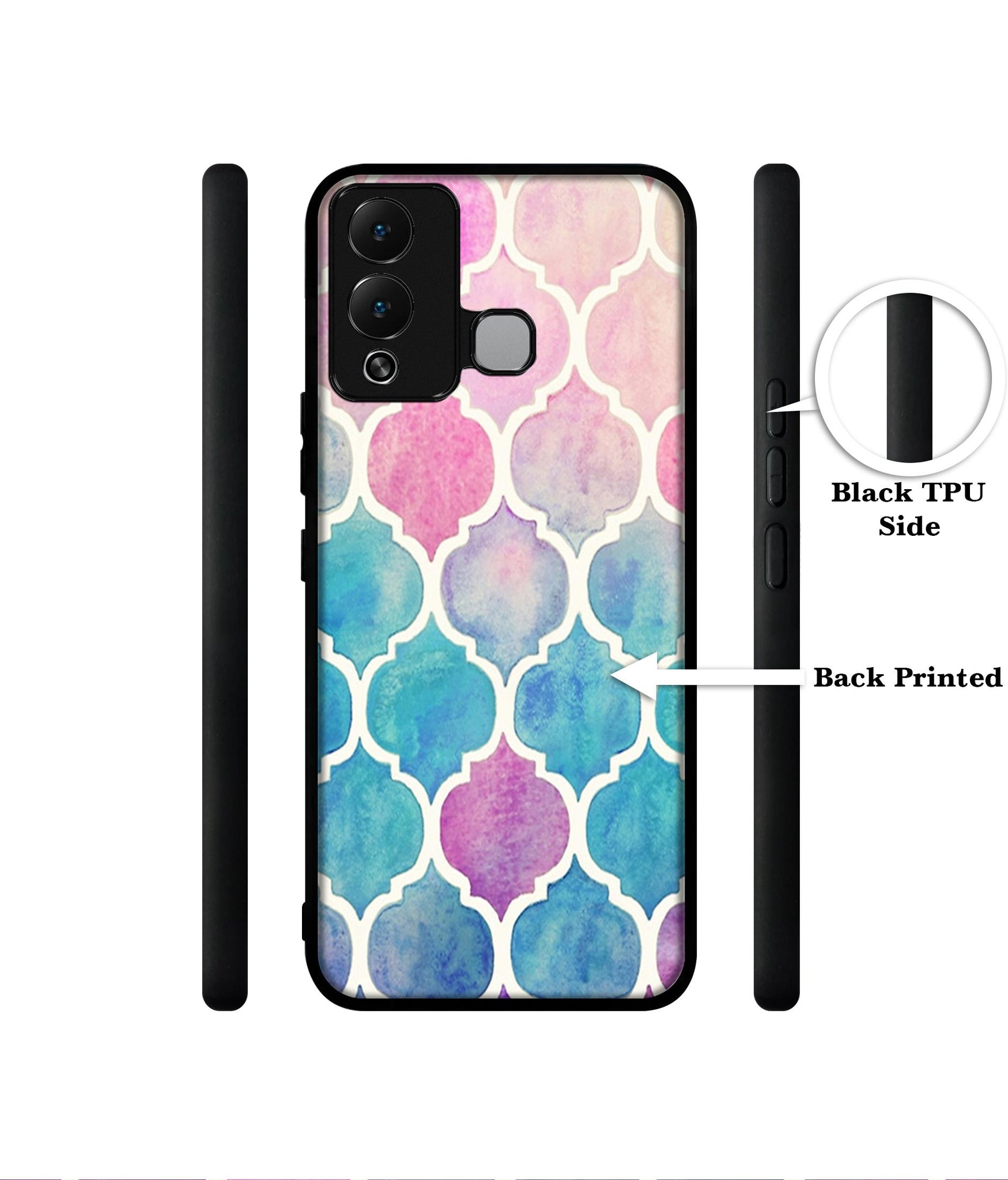 Patterns Art Designer 2D Printed Back Case Cover for Infinix Hot 12 Play 4G