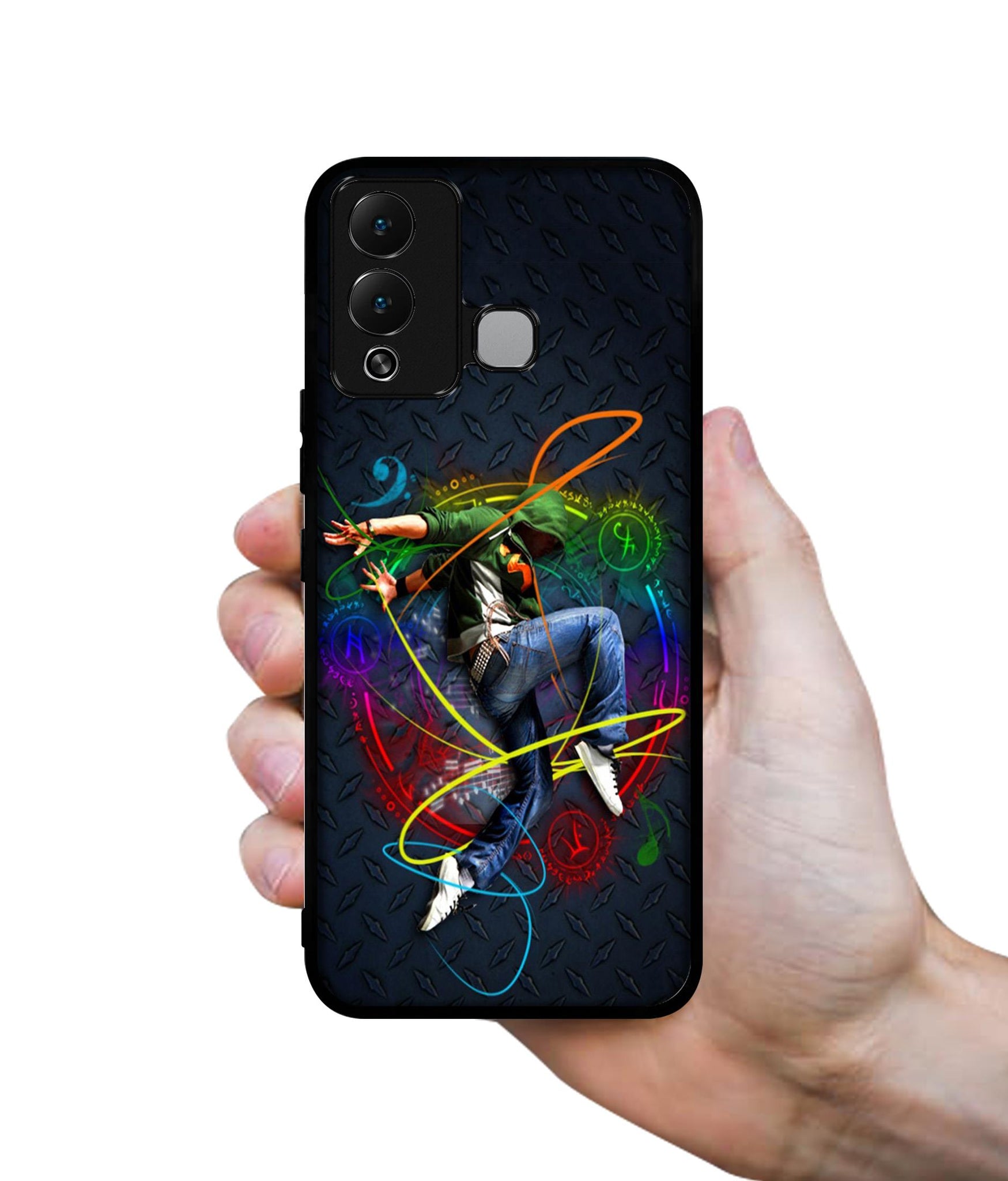 Boy With Music Designer 2D Printed Back Case Cover for Infinix Hot 12 Play 4G