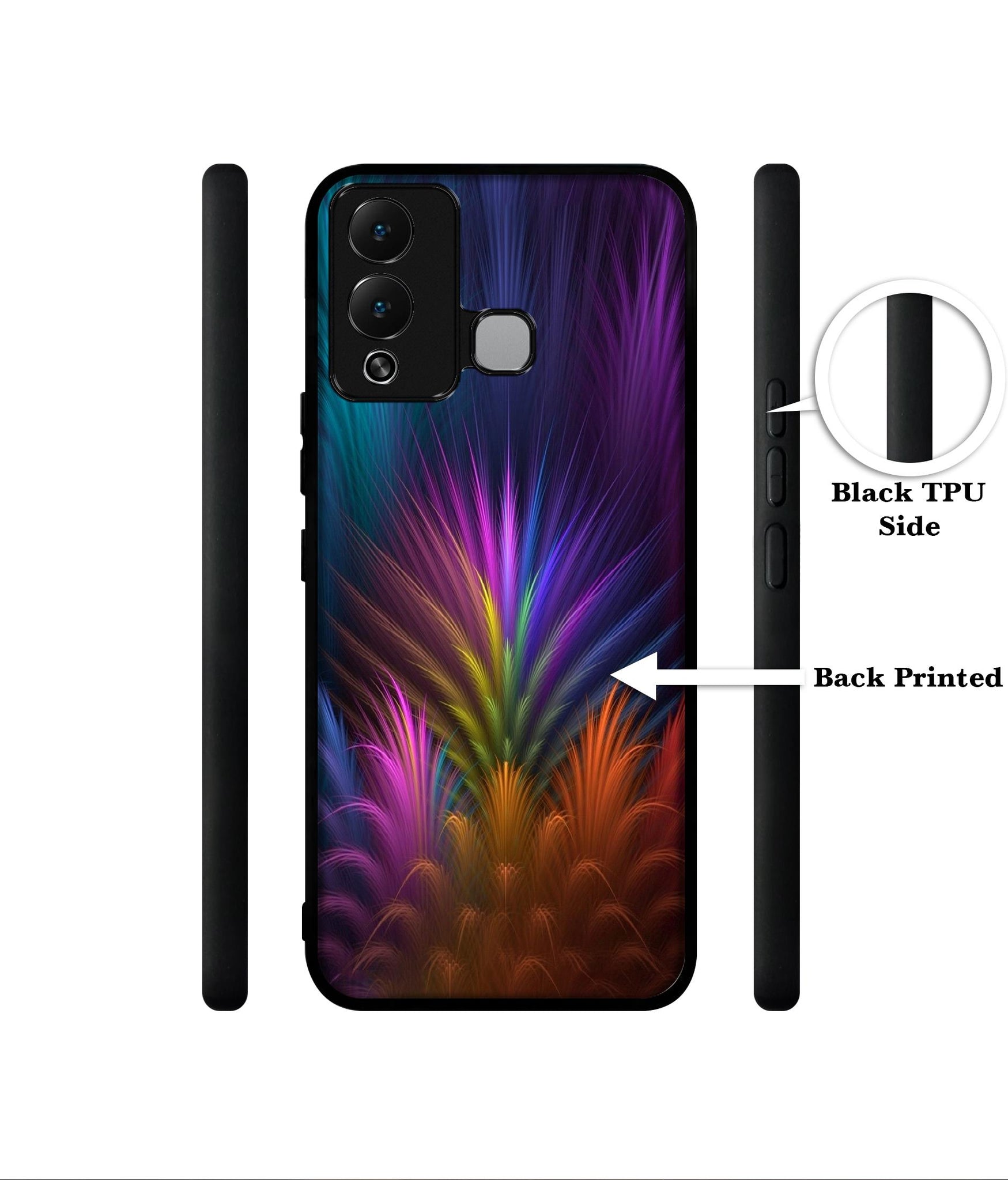 Multicoloured Designer 2D Printed Back Case Cover for Infinix Hot 12 Play 4G