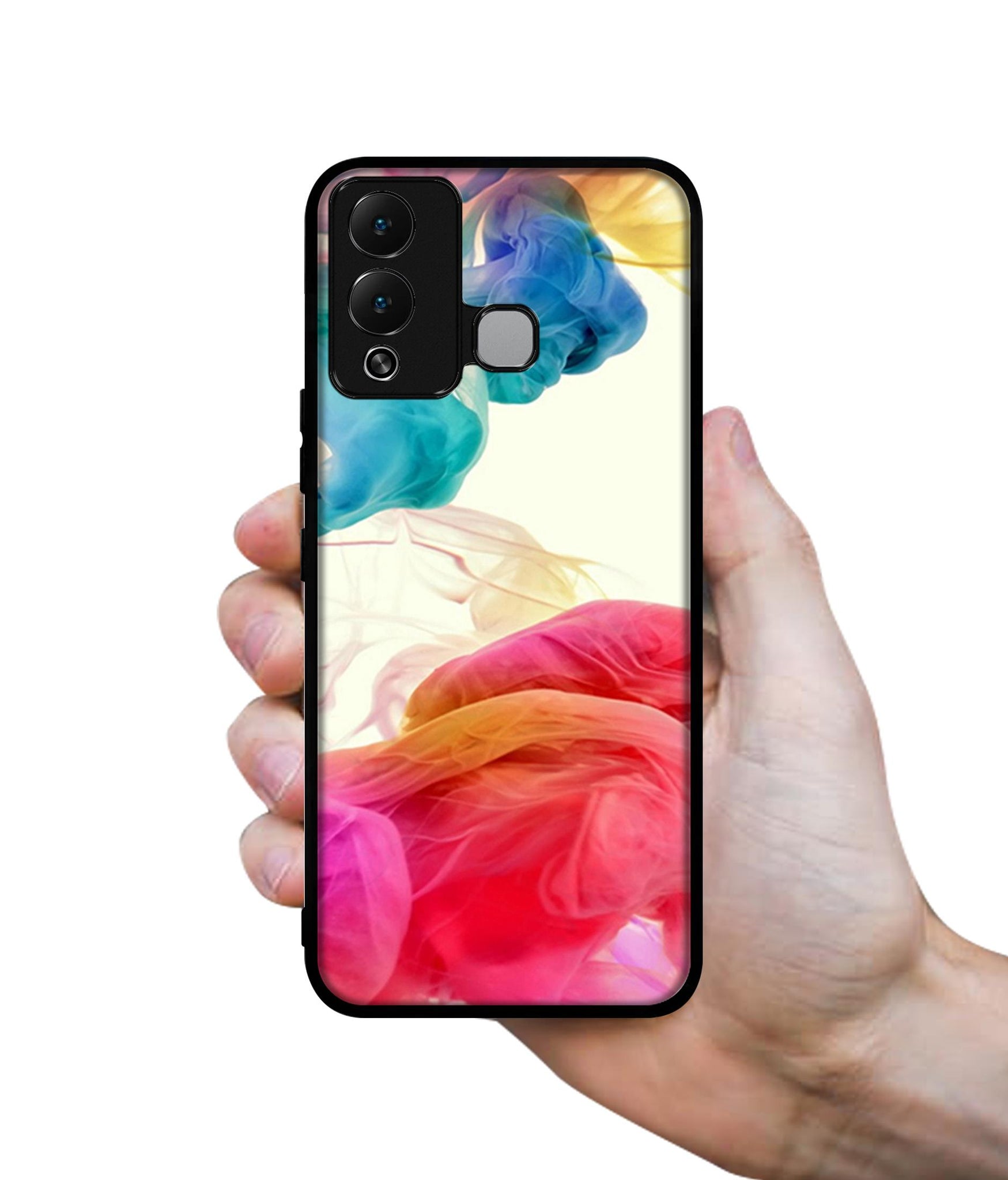 Colored Smoke Designer 2D Printed Back Case Cover for Infinix Hot 12 Play 4G