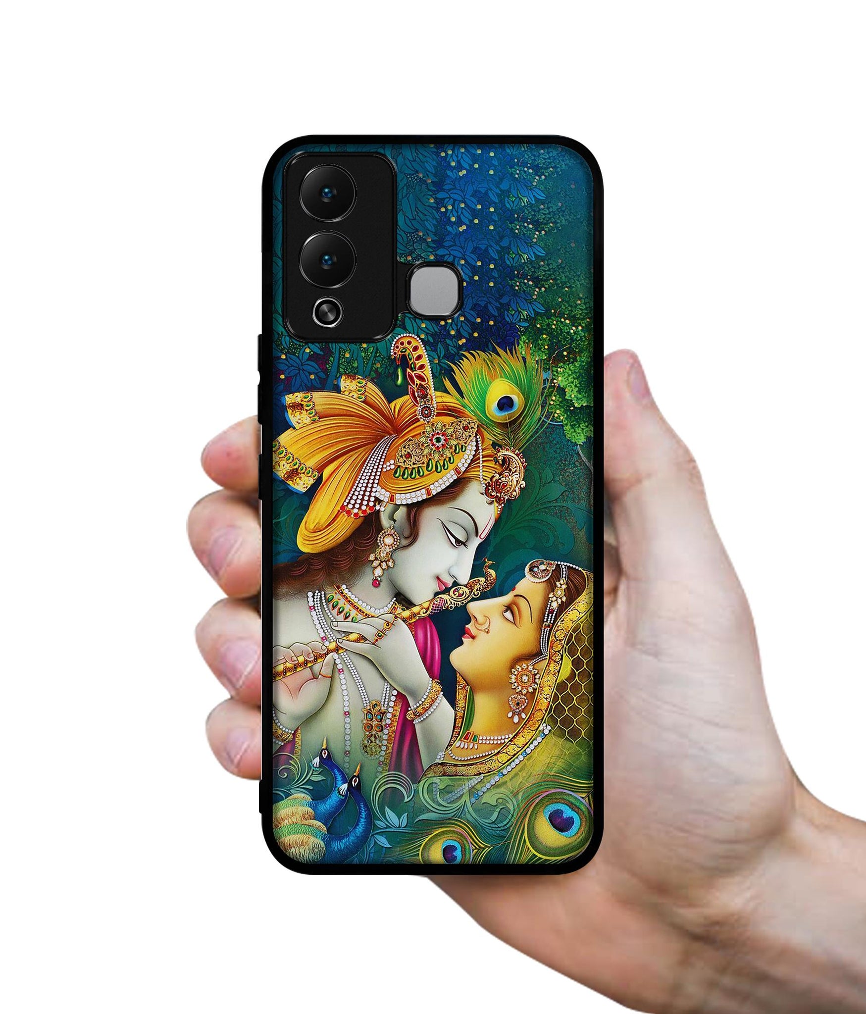 Radha Kishan Love Designer 2D Printed Back Case Cover for Infinix Hot 12 Play 4G