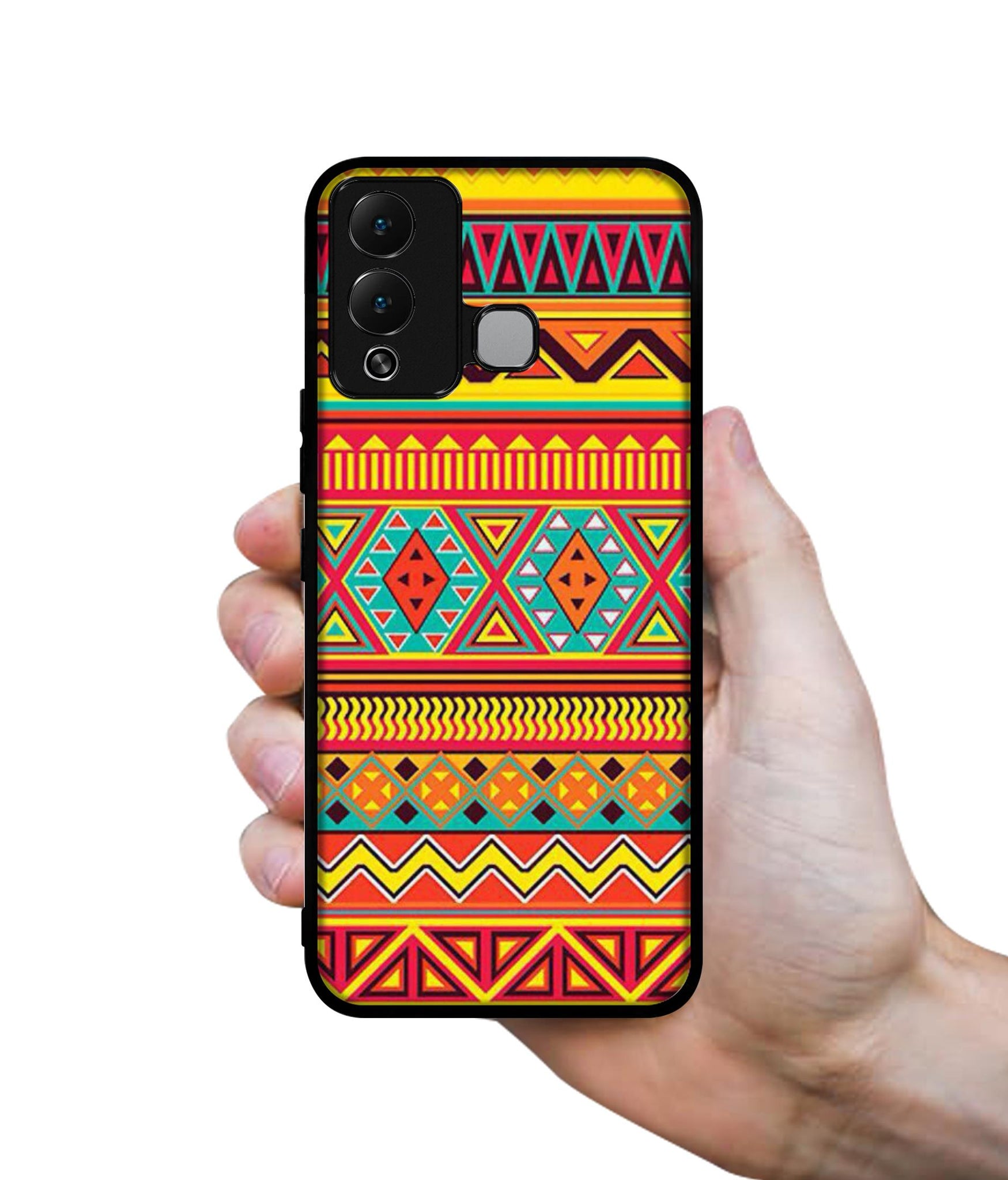 Artistic Rangoli Designer 2D Printed Back Case Cover for Infinix Hot 12 Play 4G