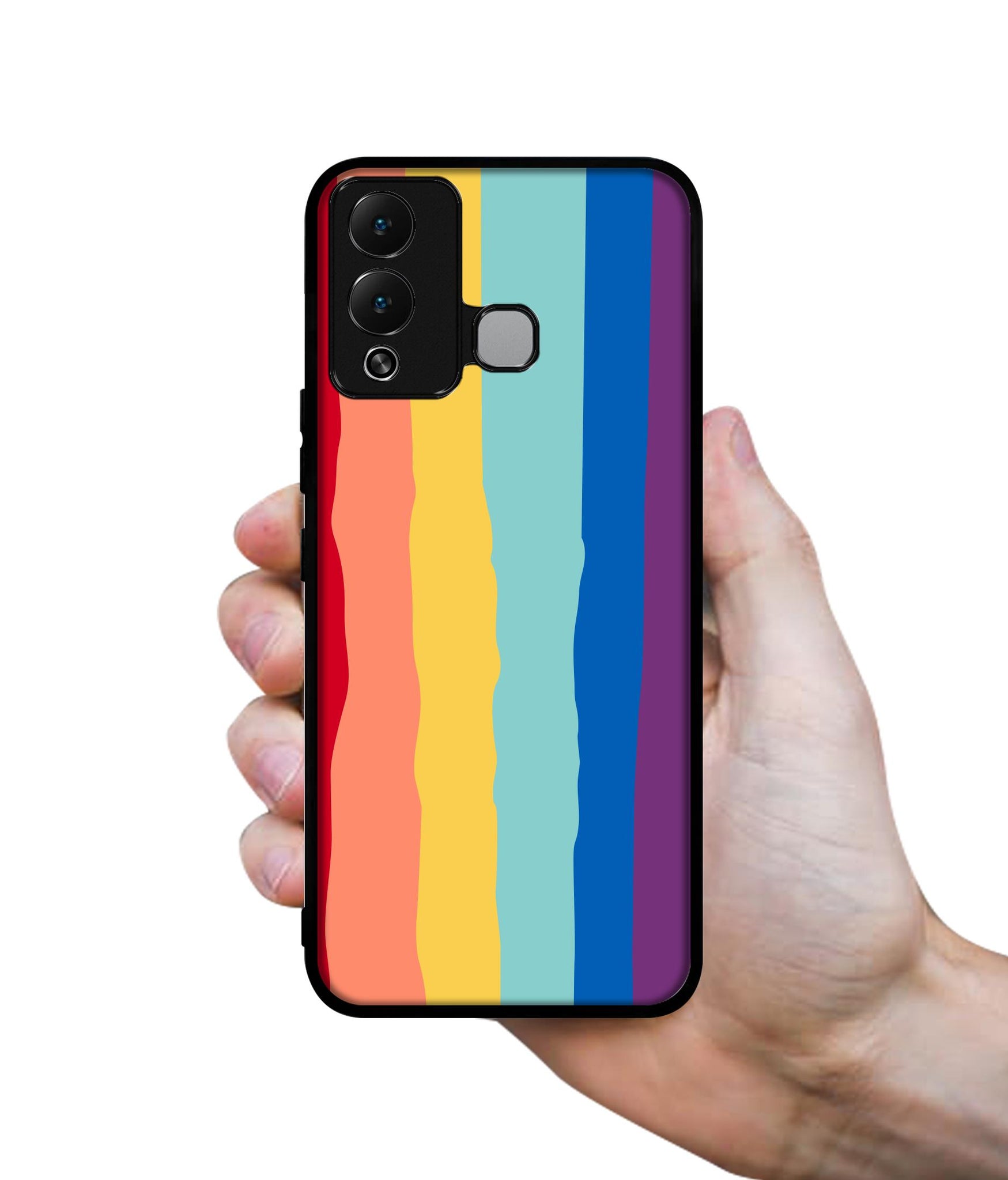 Rainbow Designer 2D Printed Back Case Cover for Infinix Hot 12 Play 4G