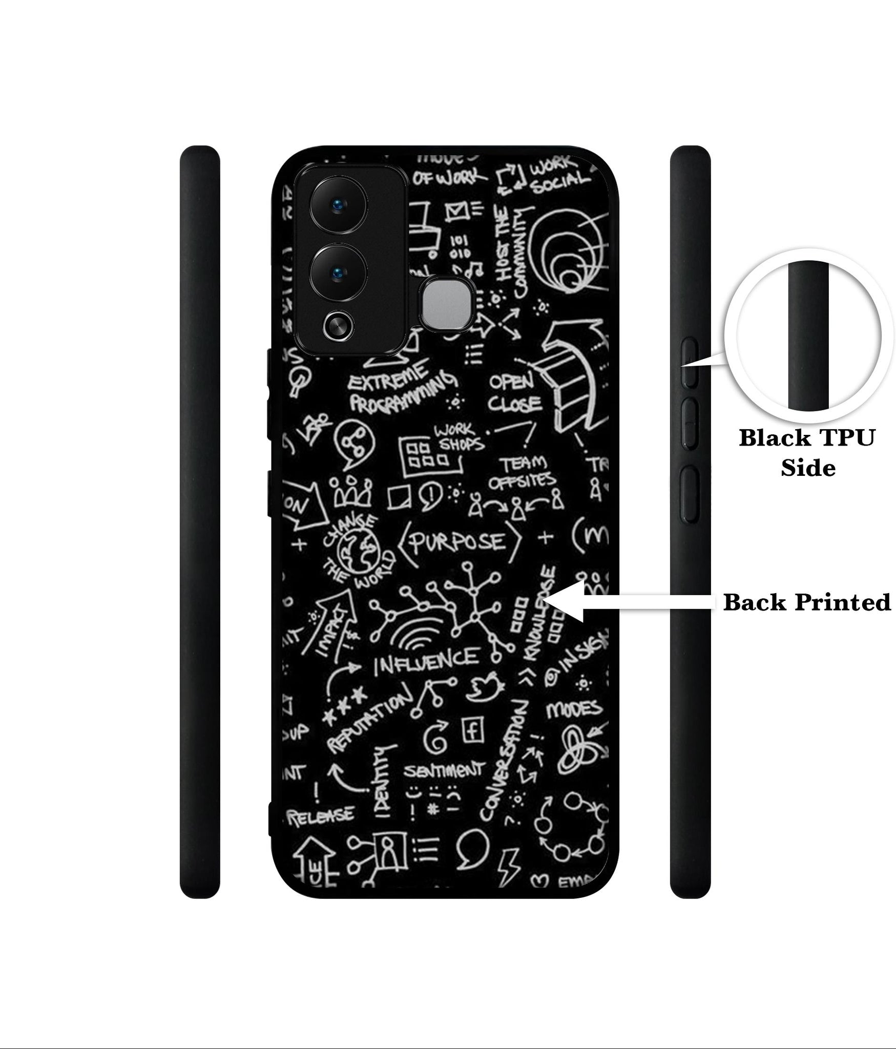 Formulas Designer 2D Printed Back Case Cover for Infinix Hot 12 Play 4G