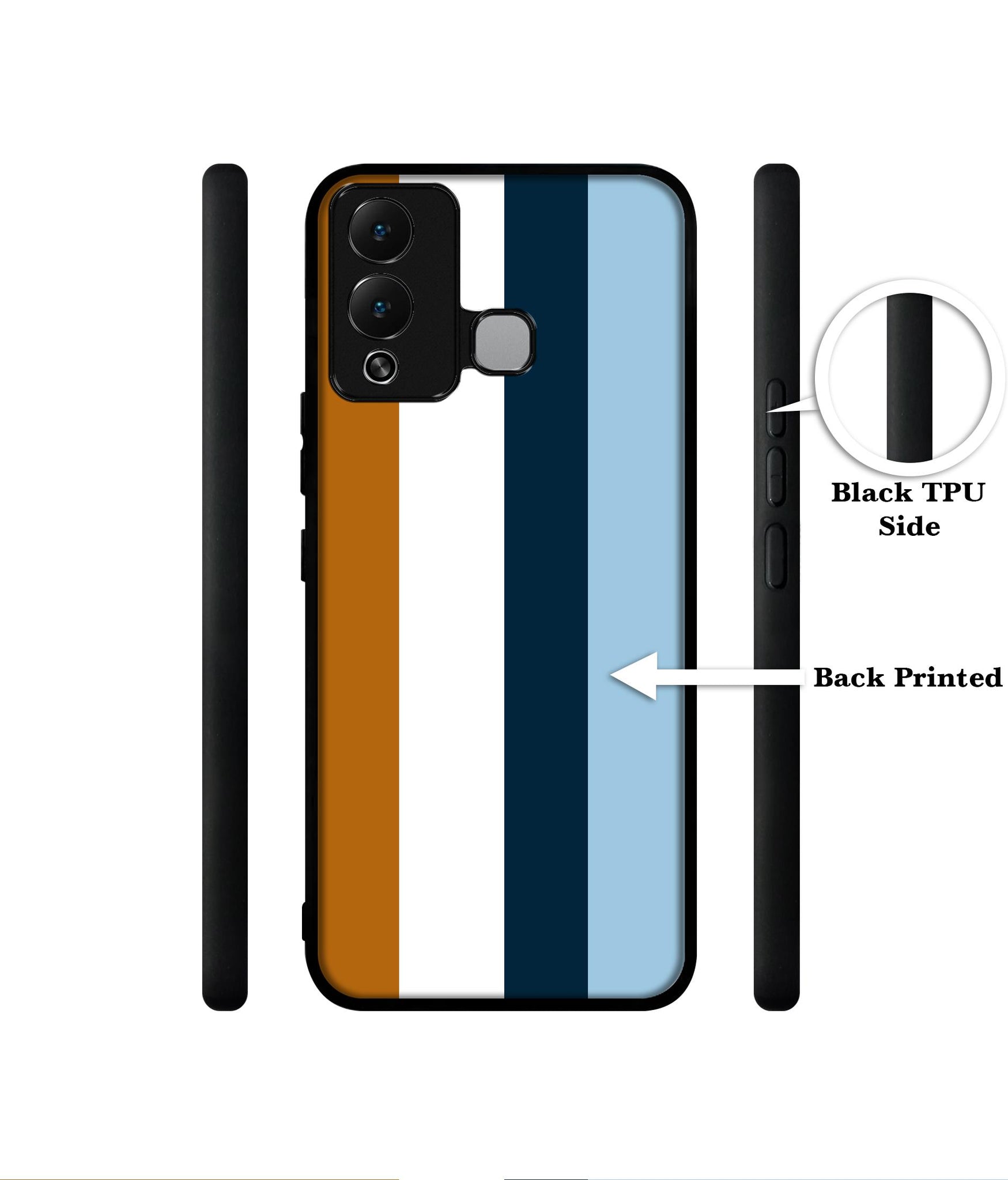 Color Stripes Designer 2D Printed Back Case Cover for Infinix Hot 12 Play 4G