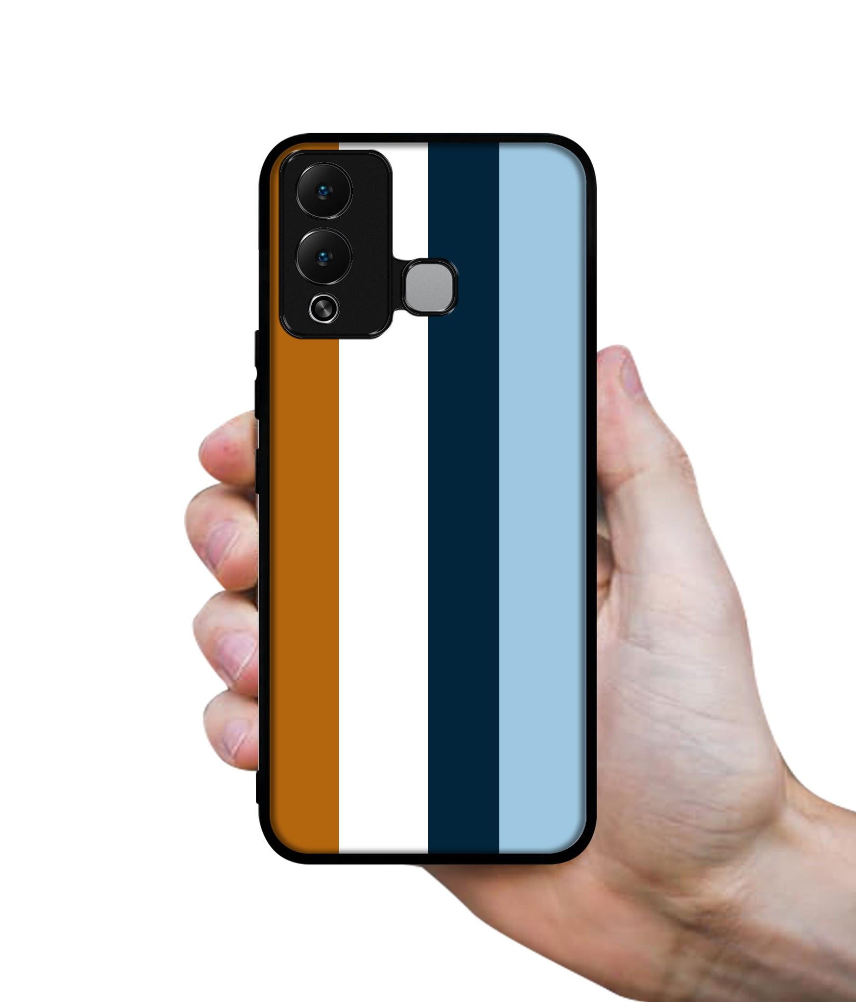 Color Stripes Designer 2D Printed Back Case Cover for Infinix Hot 12 Play 4G