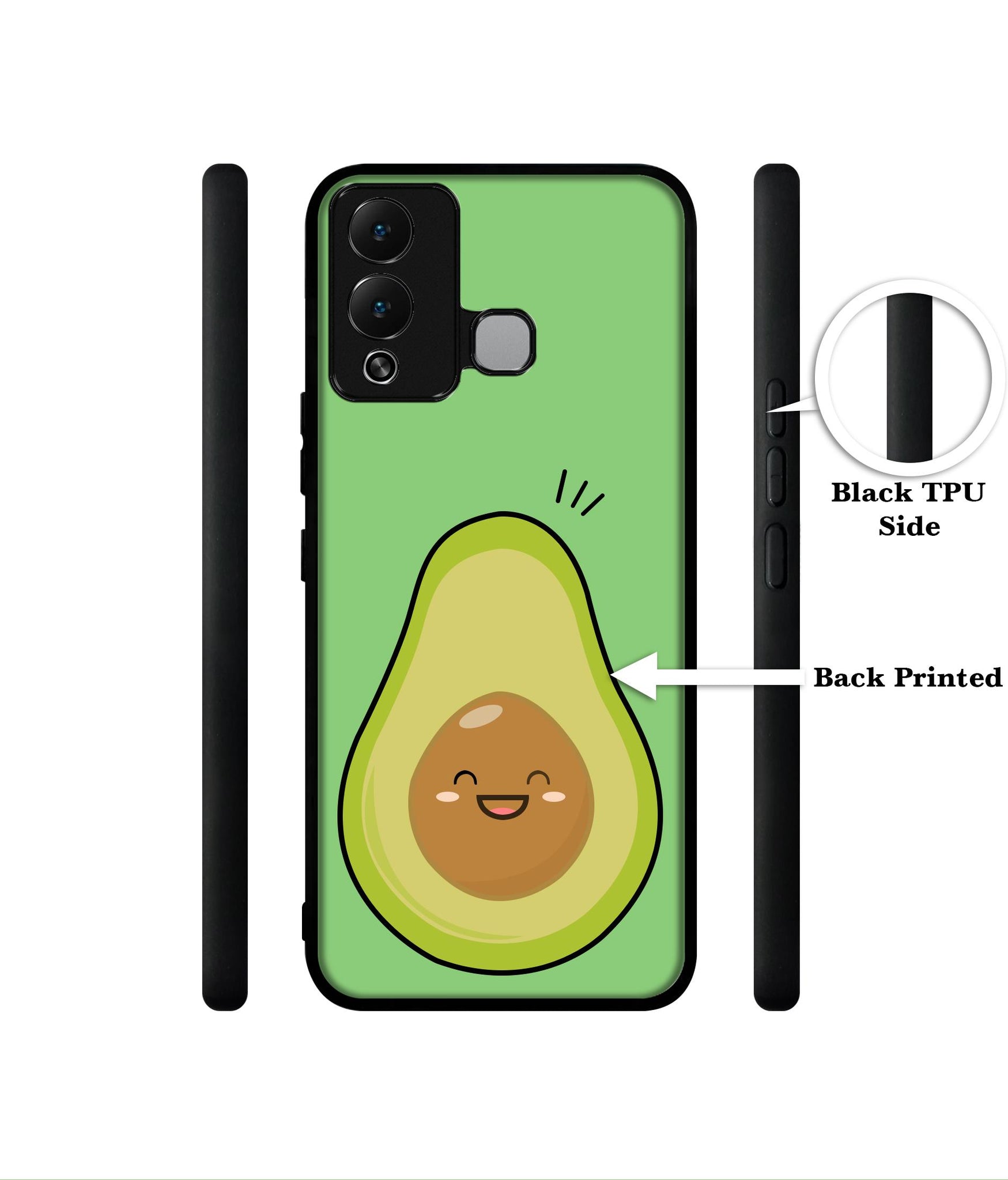 Avocados Designer 2D Printed Back Case Cover for Infinix Hot 12 Play 4G