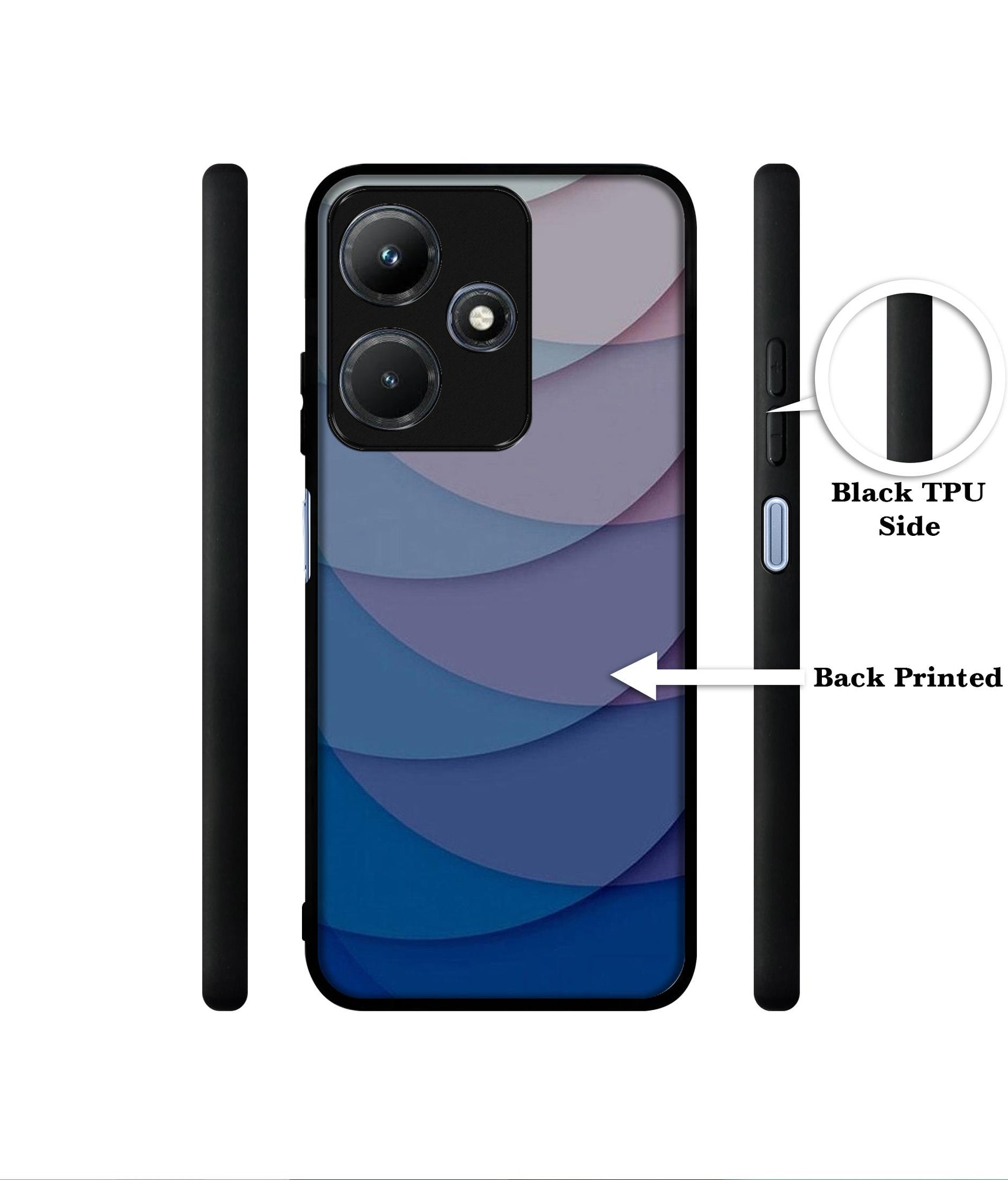 Waves Pattern Print Designer 2D Printed Back Case Cover for Infinix Hot 30i 4G