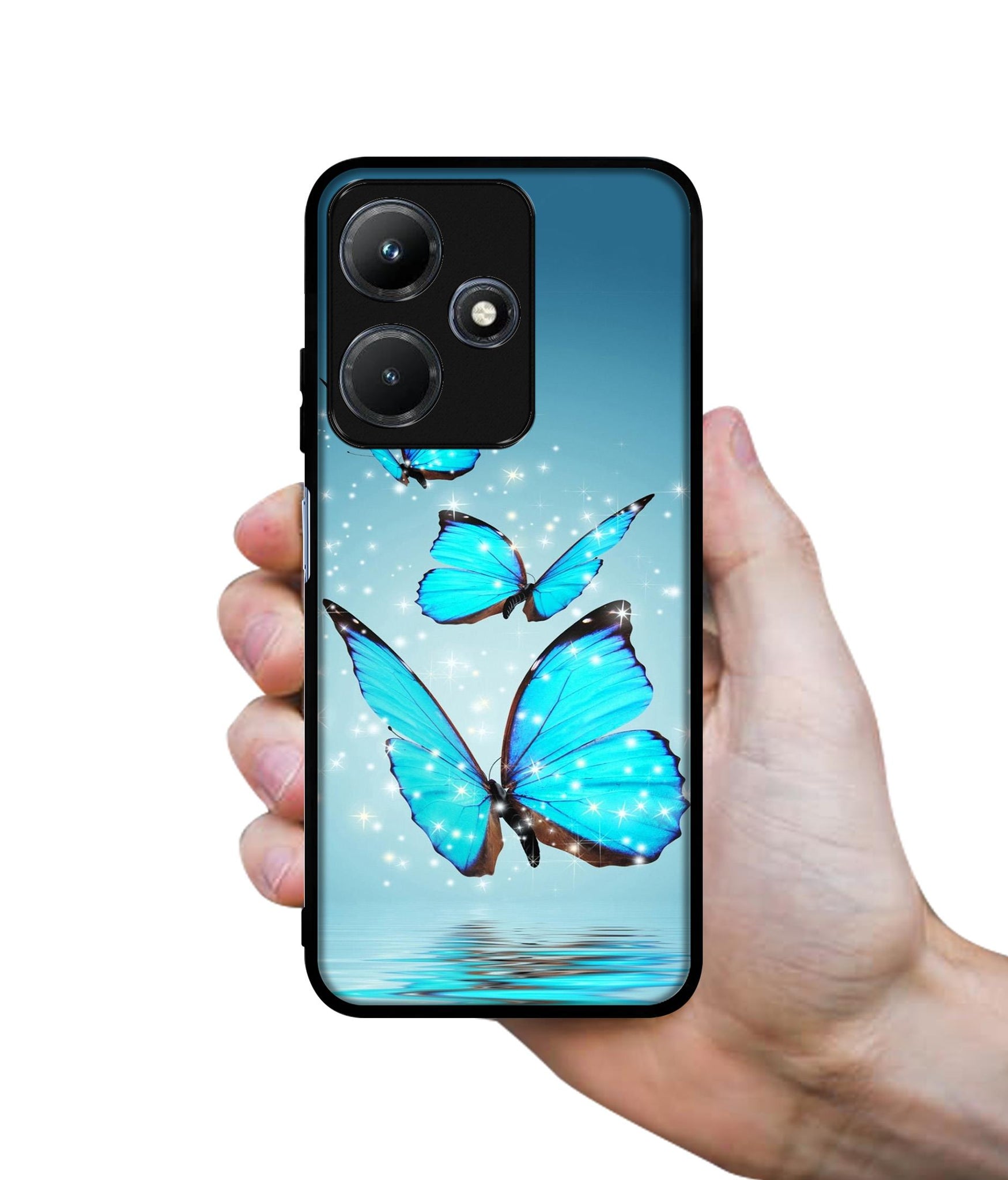 Flying Butterflies Designer 2D Printed Back Case Cover for Infinix Hot 30i 4G