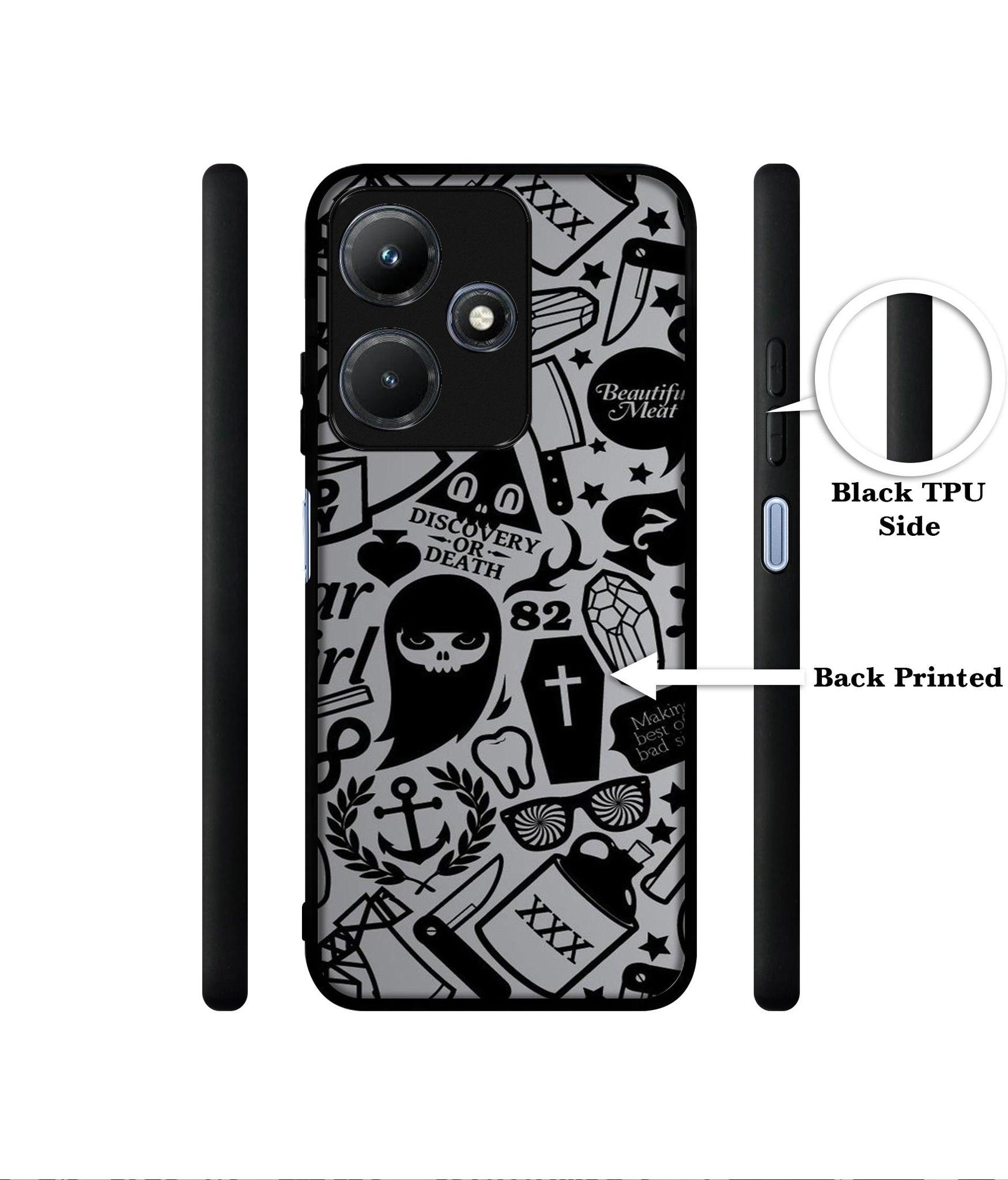 Discover Or Death Designer 2D Printed Back Case Cover for Infinix Hot 30i 4G