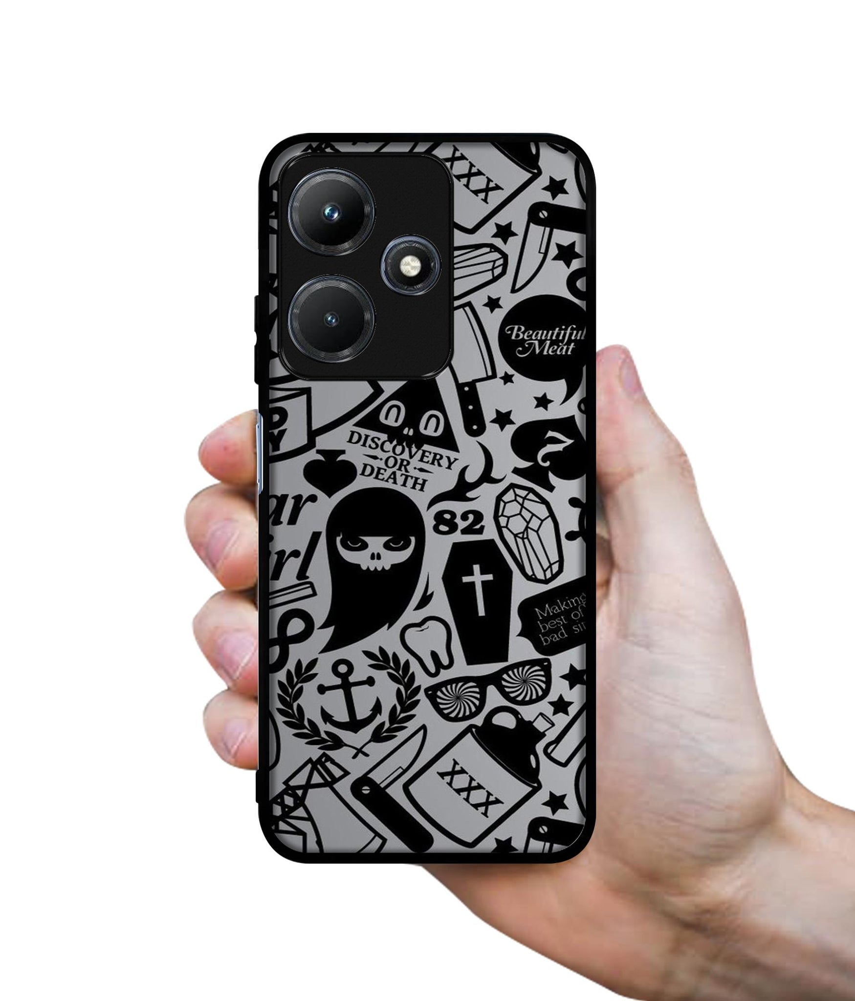 Discover Or Death Designer 2D Printed Back Case Cover for Infinix Hot 30i 4G