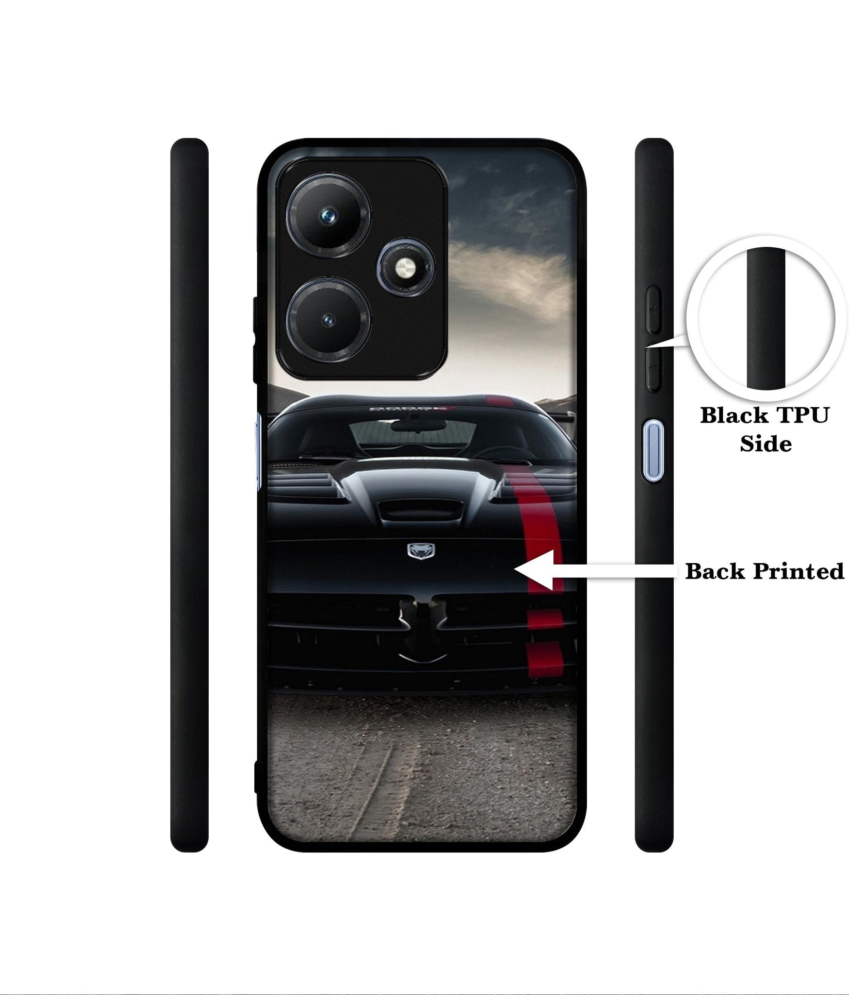 Sports Car Pattern Designer 2D Printed Back Case Cover for Infinix Hot 30i 4G