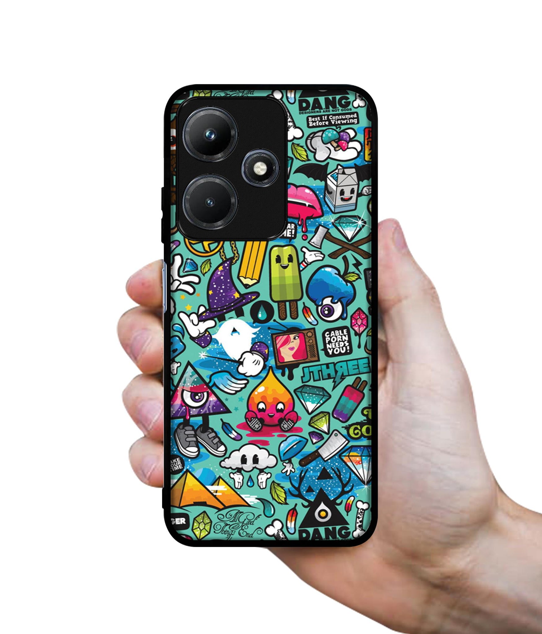 Crazy Designer 2D Printed Back Case Cover for Infinix Hot 30i 4G