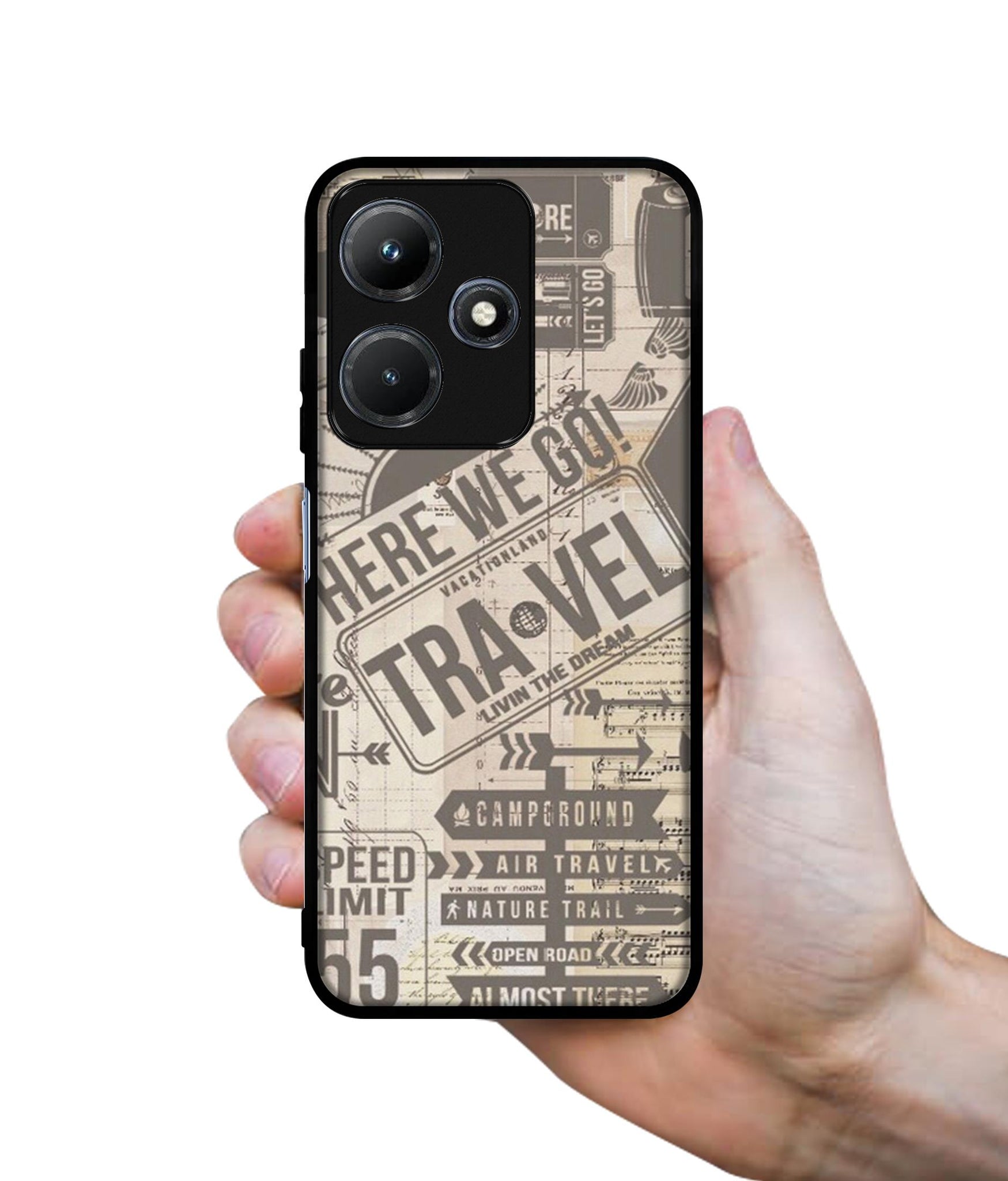 Travel Designer 2D Printed Back Case Cover for Infinix Hot 30i 4G