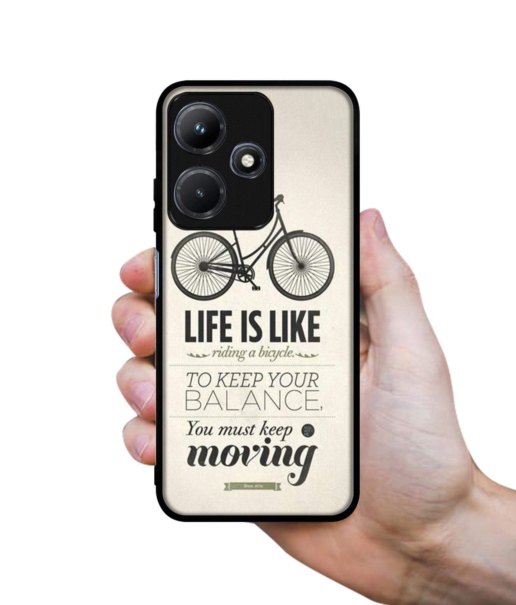 Life is Like Moving Designer 2D Printed Back Case Cover for Infinix Hot 30i 4G