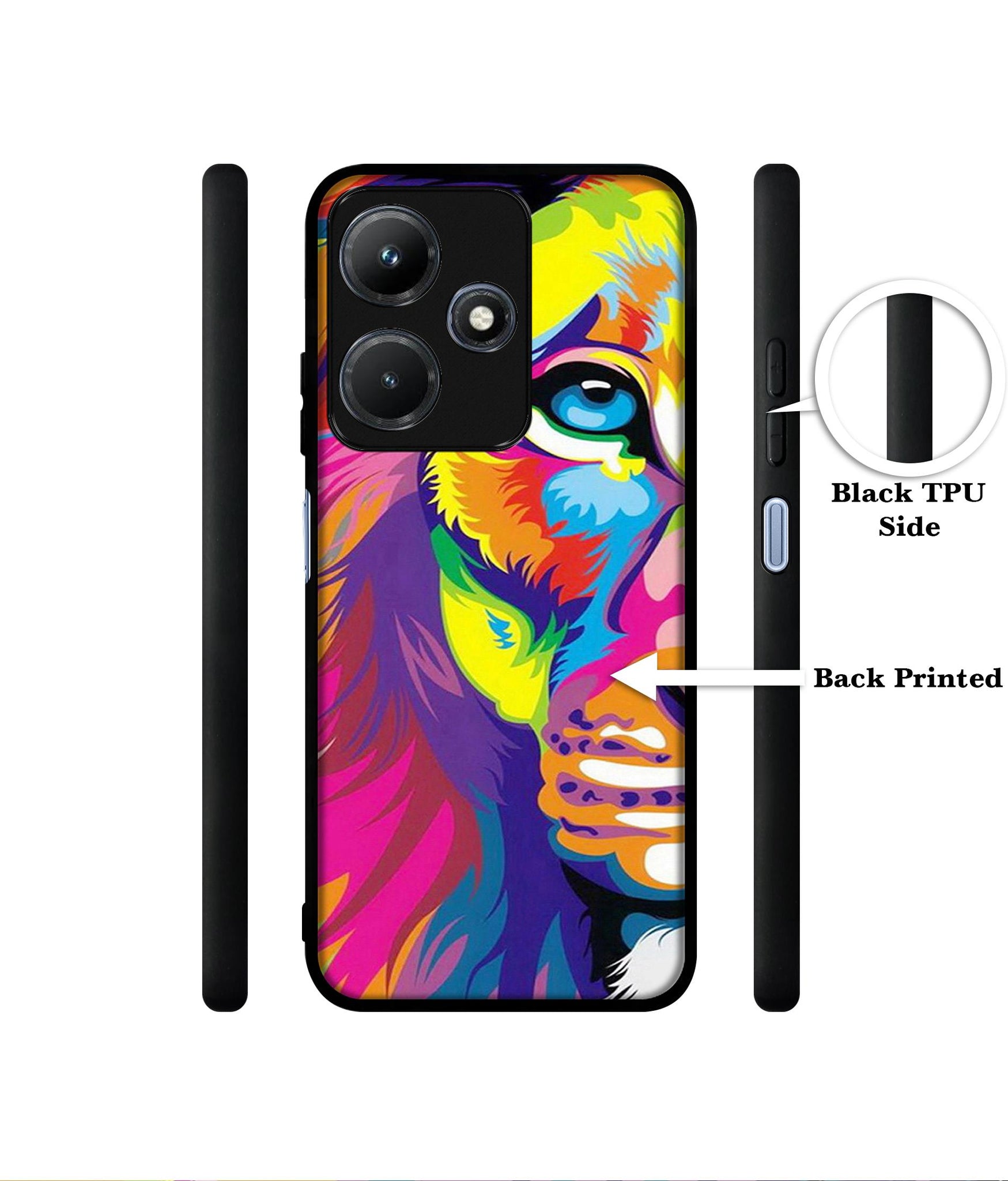 Lion Designer 2D Printed Back Case Cover for Infinix Hot 30i 4G