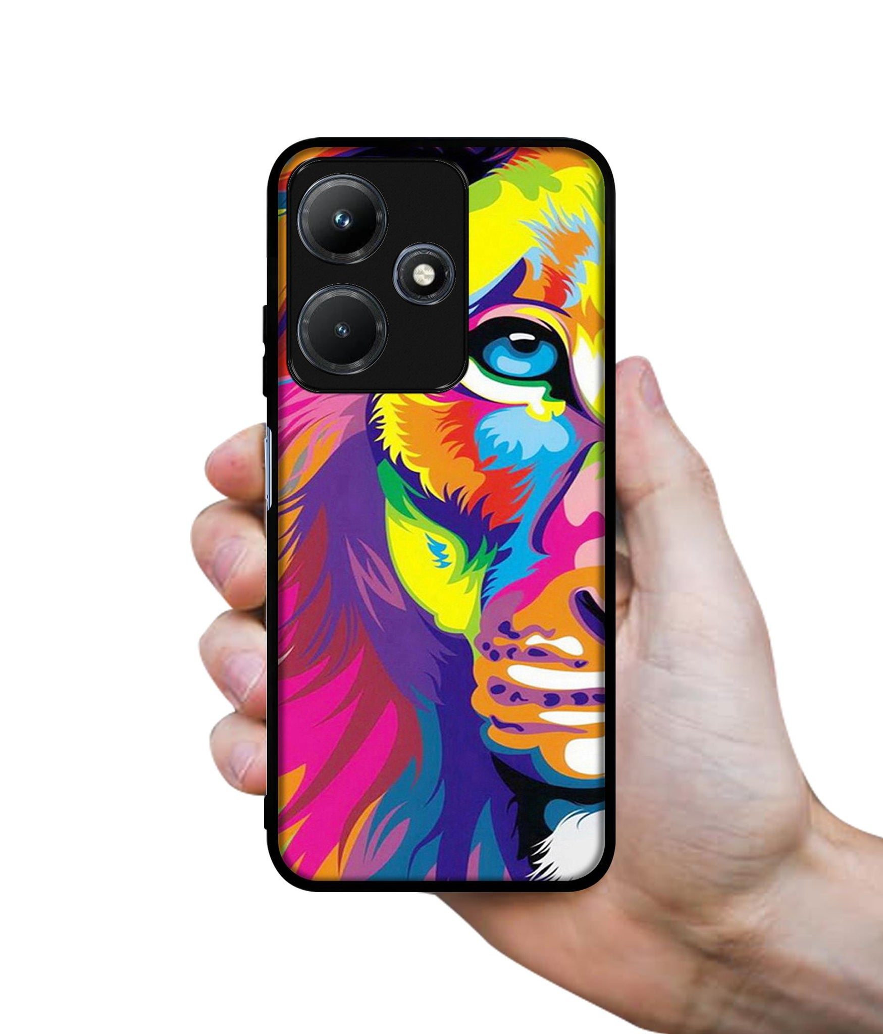 Lion Designer 2D Printed Back Case Cover for Infinix Hot 30i 4G