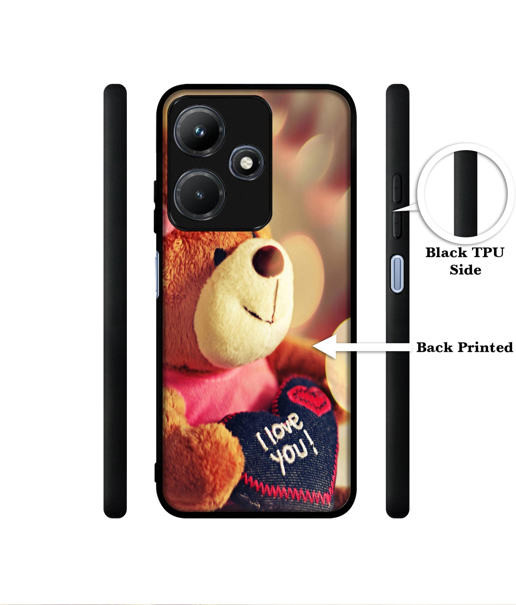 Teddy Bear Designer 2D Printed Back Case Cover for Infinix Hot 30i 4G