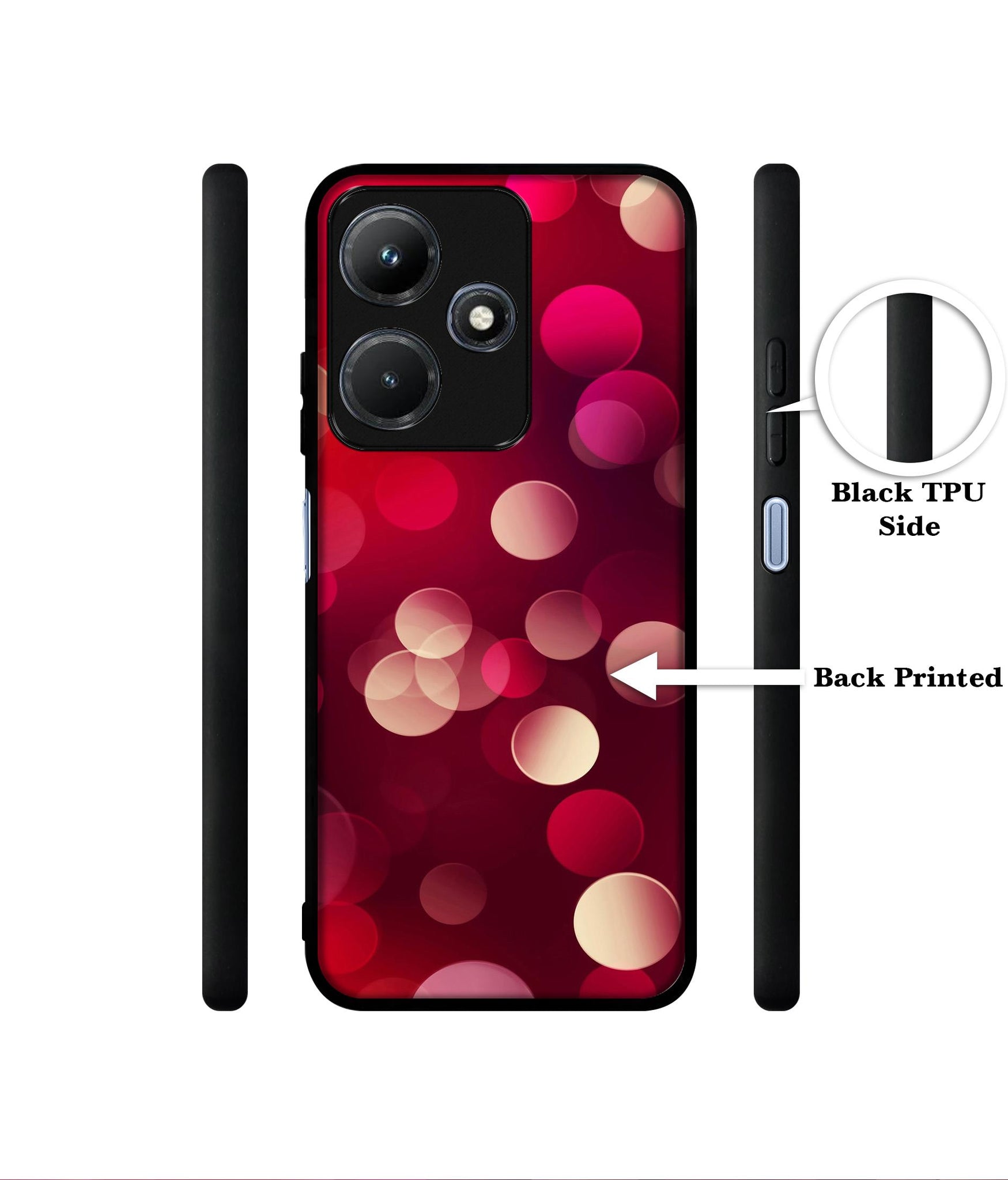 3D Circles Designer 2D Printed Back Case Cover for Infinix Hot 30i 4G