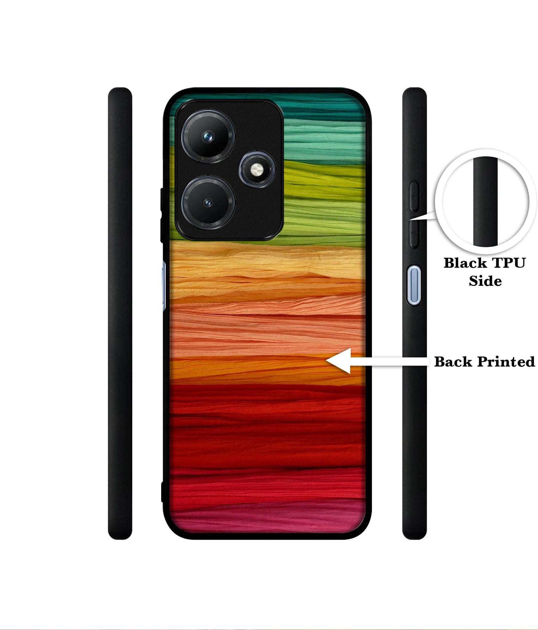 Colorful Thread Designer 2D Printed Back Case Cover for Infinix Hot 30i 4G