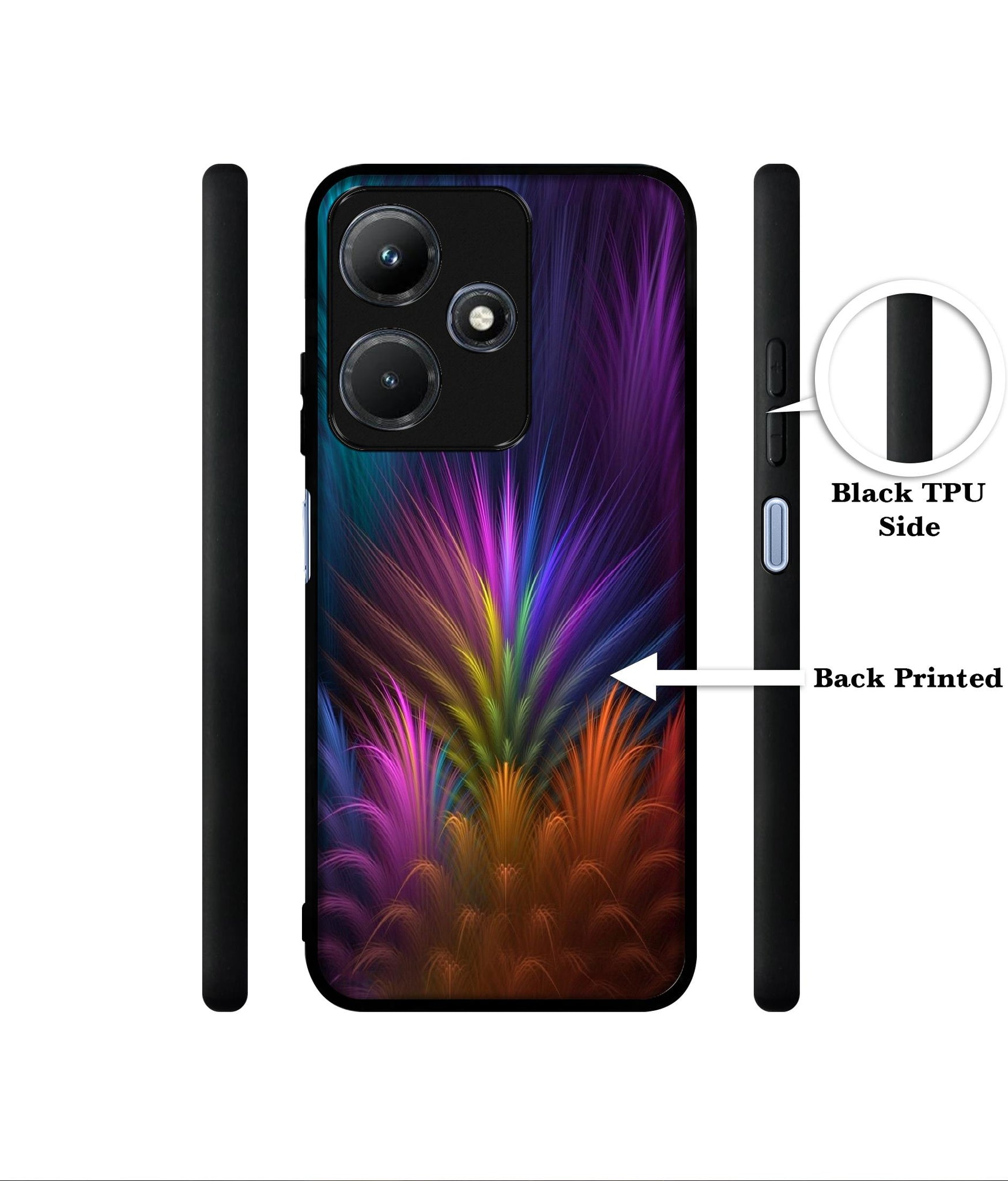 Multicoloured Designer 2D Printed Back Case Cover for Infinix Hot 30i 4G