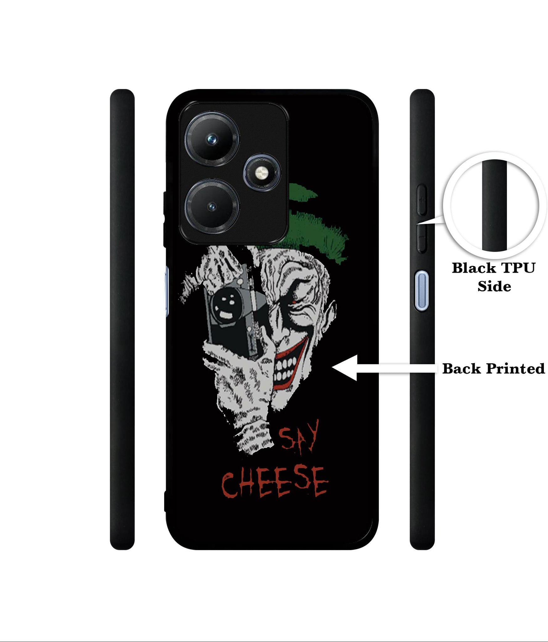 Joker Say Cheese Designer 2D Printed Back Case Cover for Infinix Hot 30i 4G