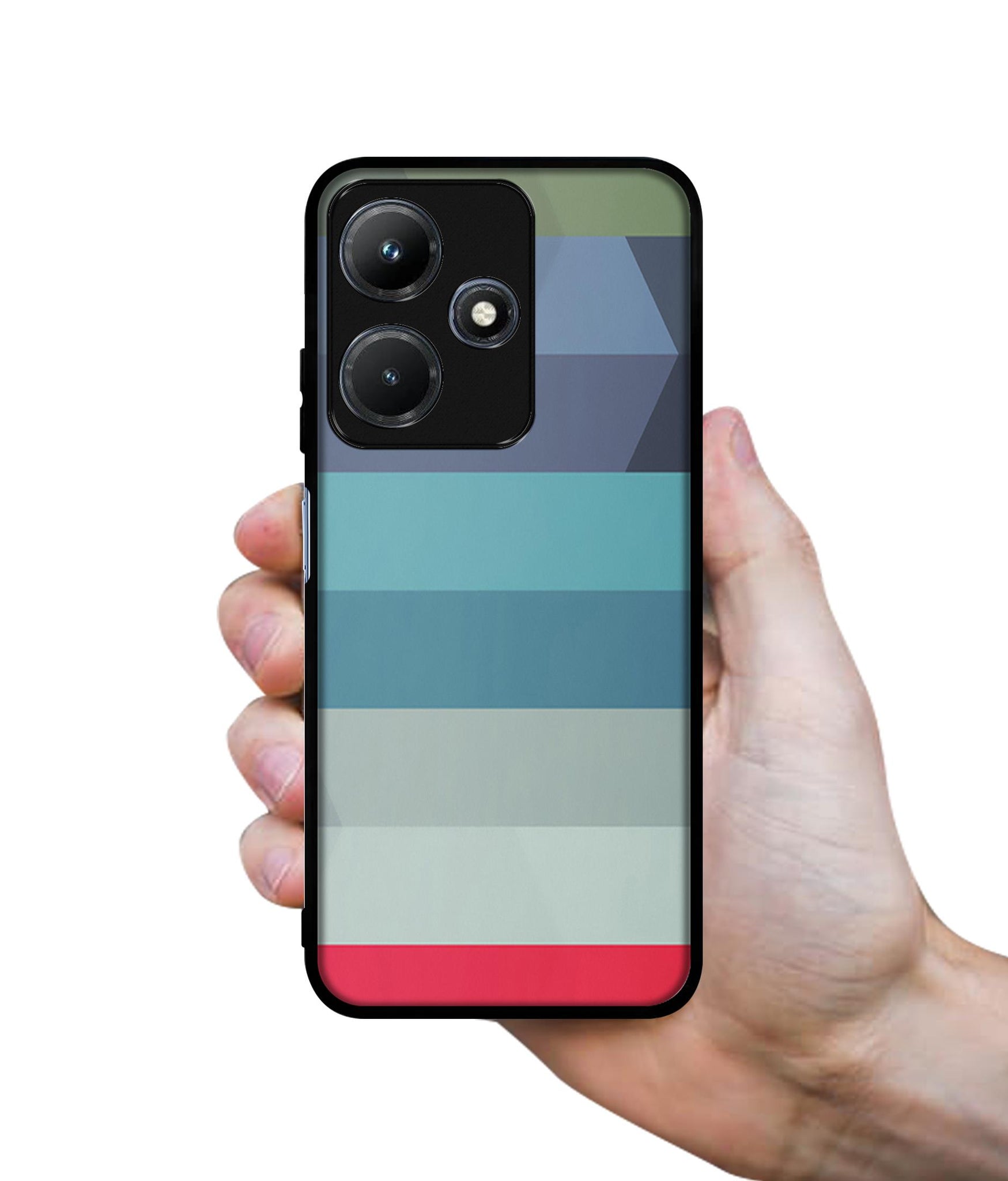 Colorful Lines Designer 2D Printed Back Case Cover for Infinix Hot 30i 4G