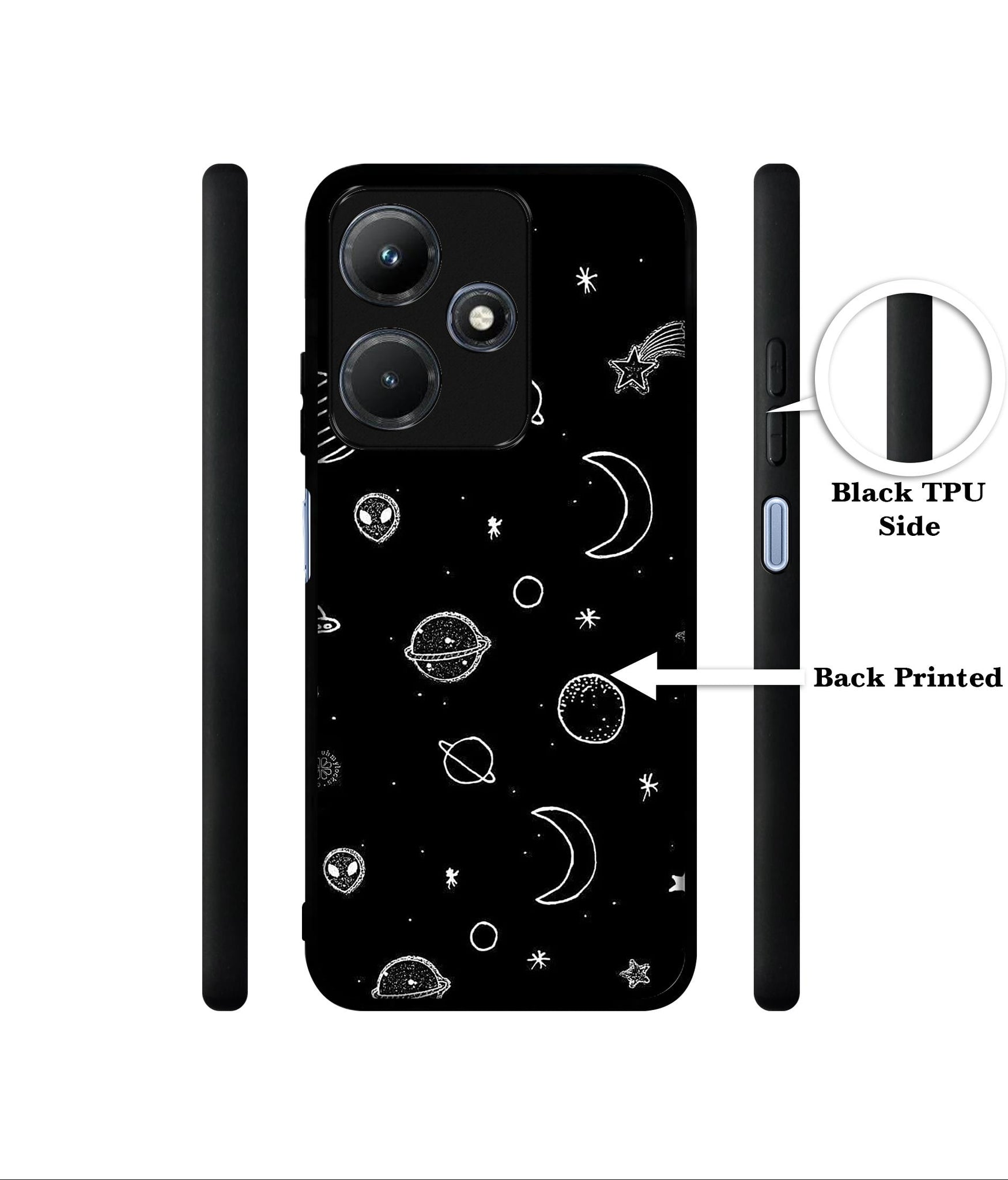 Space Stars Universe Designer 2D Printed Back Case Cover for Infinix Hot 30i 4G