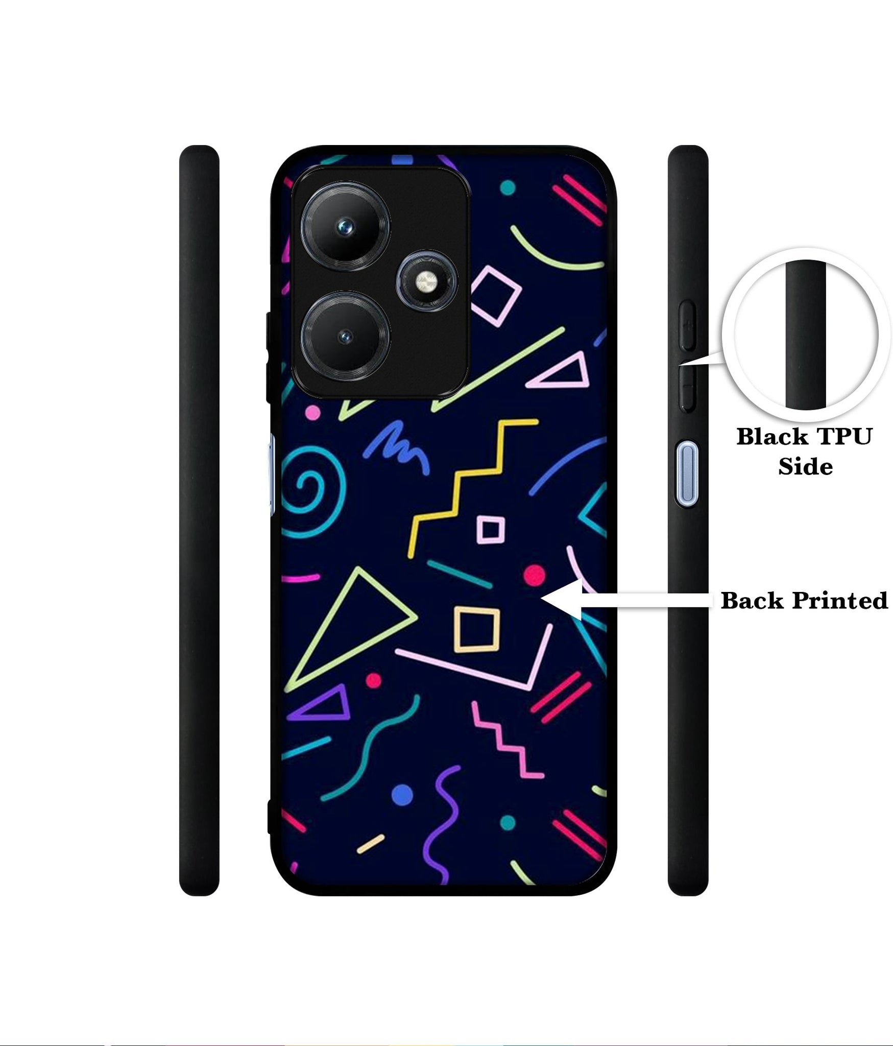 Retro Abstract Designer 2D Printed Back Case Cover for Infinix Hot 30i 4G