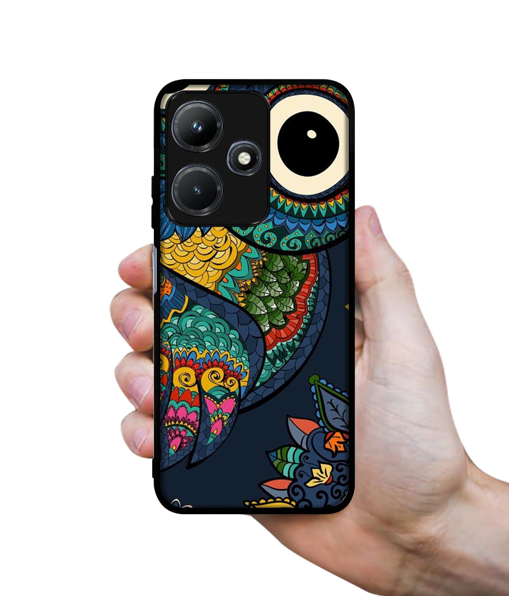 Owl Illustration Designer 2D Printed Back Case Cover for Infinix Hot 30i 4G