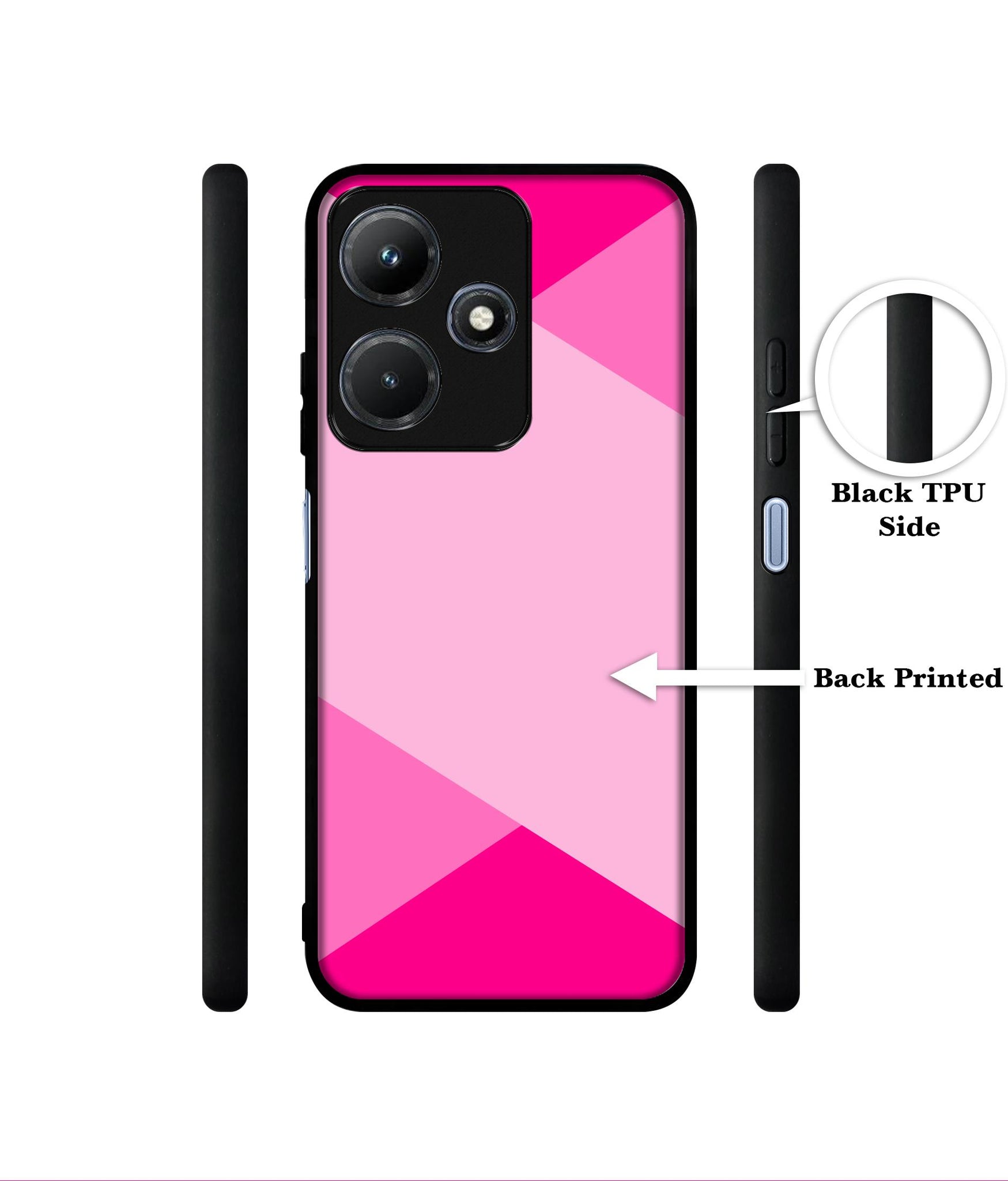 Pink Cross Vector Designer 2D Printed Back Case Cover for Infinix Hot 30i 4G