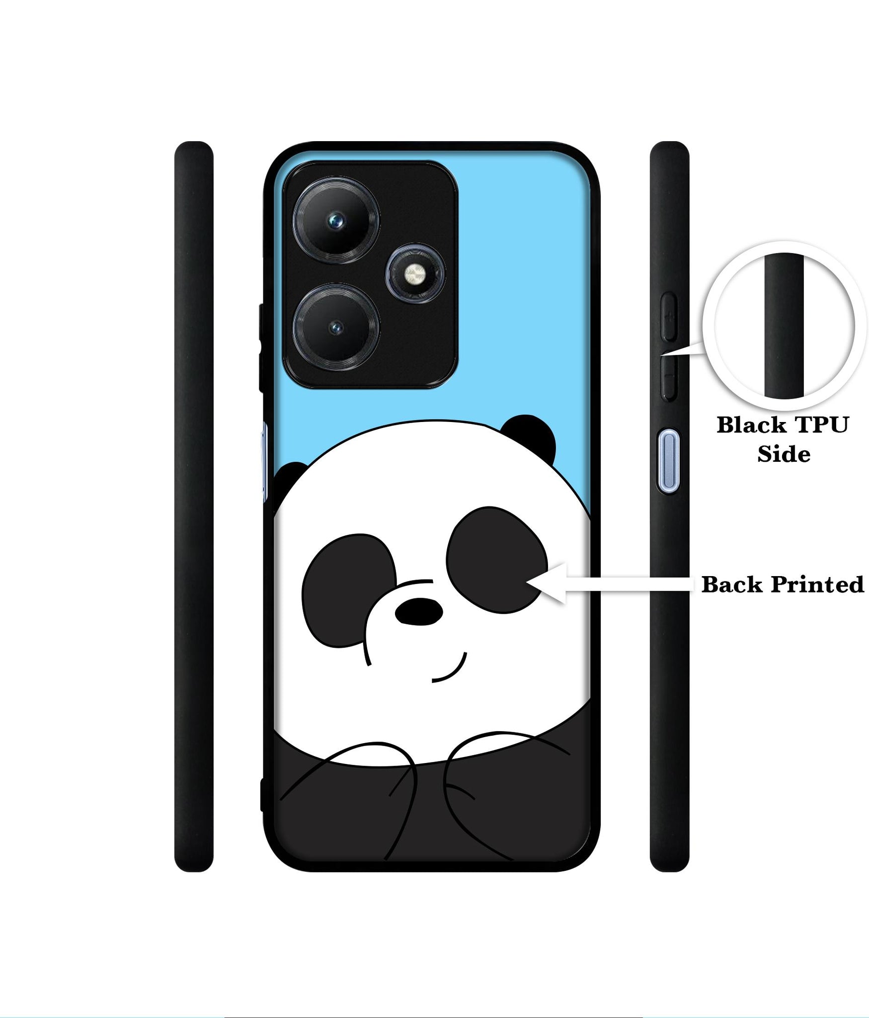 Cute Panda Designer 2D Printed Back Case Cover for Infinix Hot 30i 4G