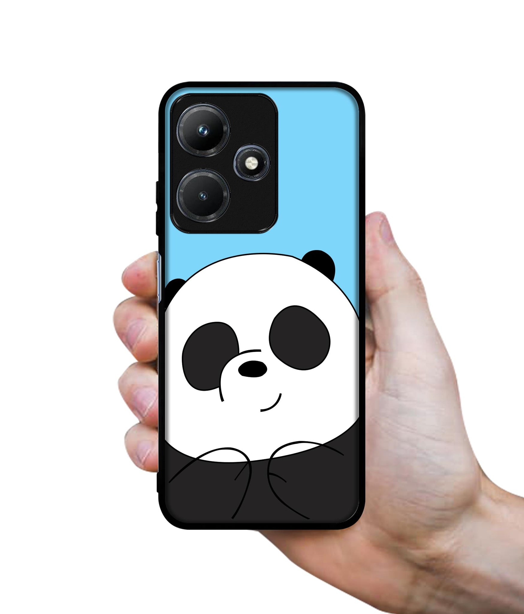 Cute Panda Designer 2D Printed Back Case Cover for Infinix Hot 30i 4G