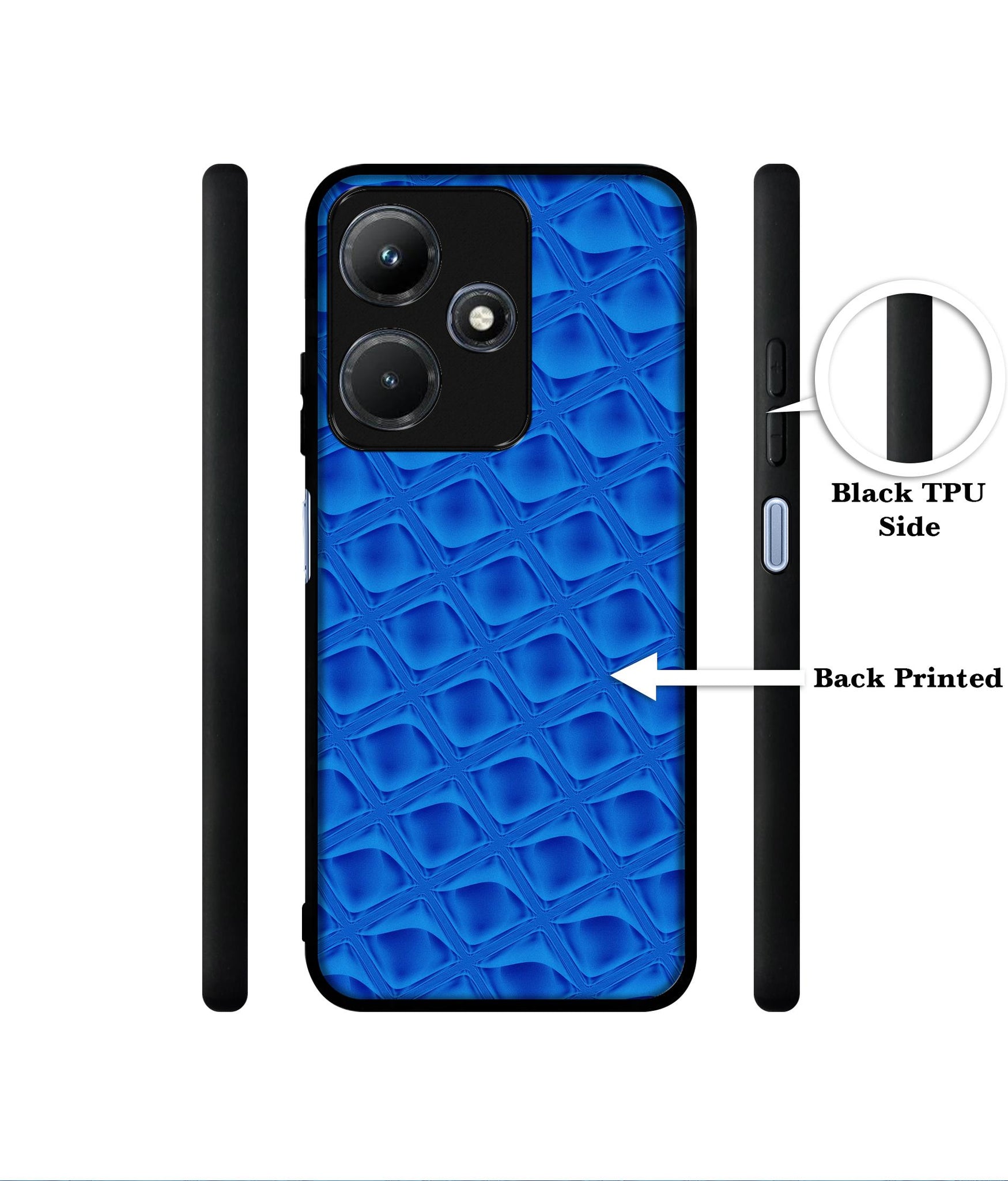 Blue Diamond Designer 2D Printed Back Case Cover for Infinix Hot 30i 4G