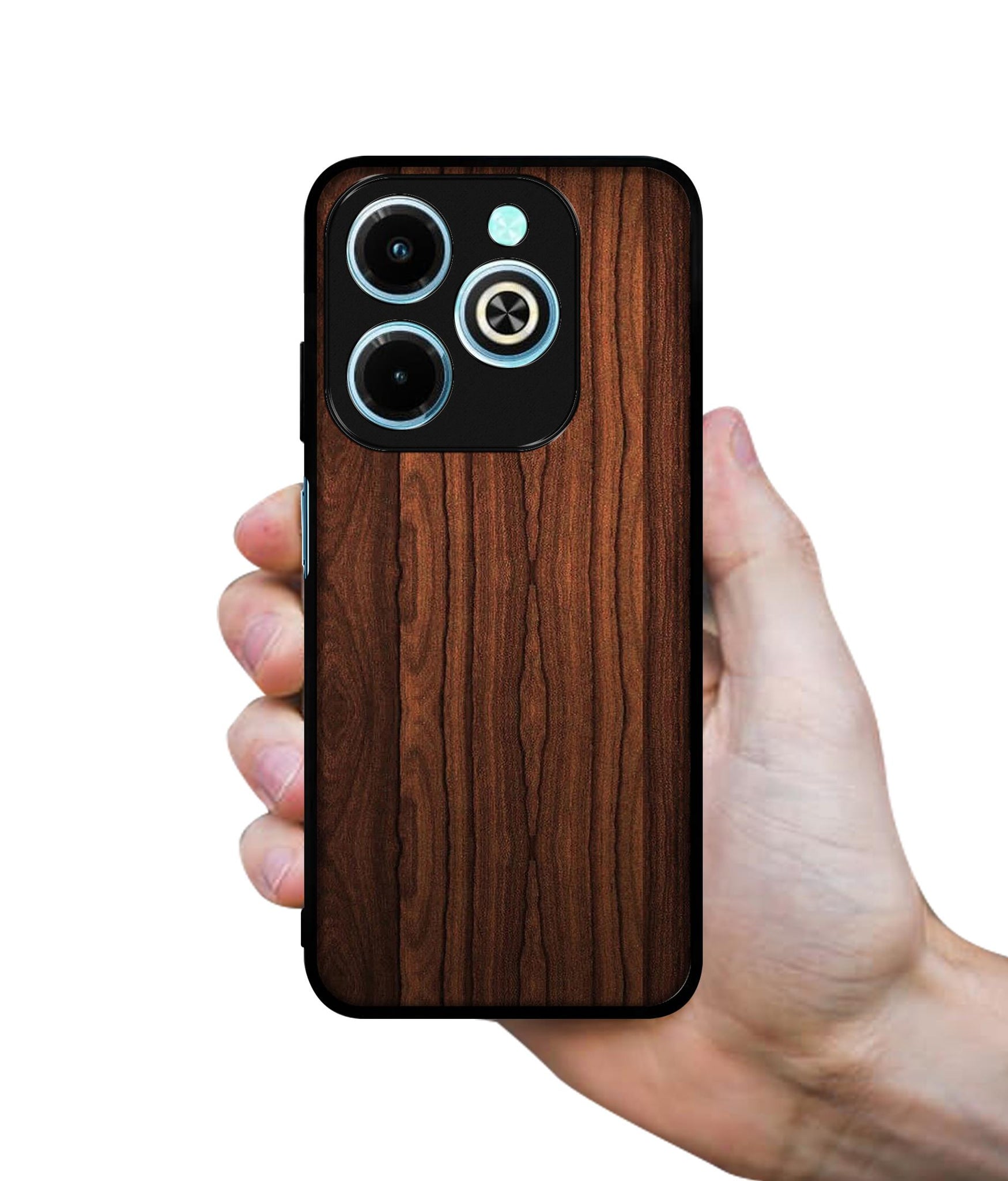 Brown Wooden Texture Designer 2D Printed Back Case Cover for Infinix Hot 40i 4G / Tecno Spark GO (2024) 4G