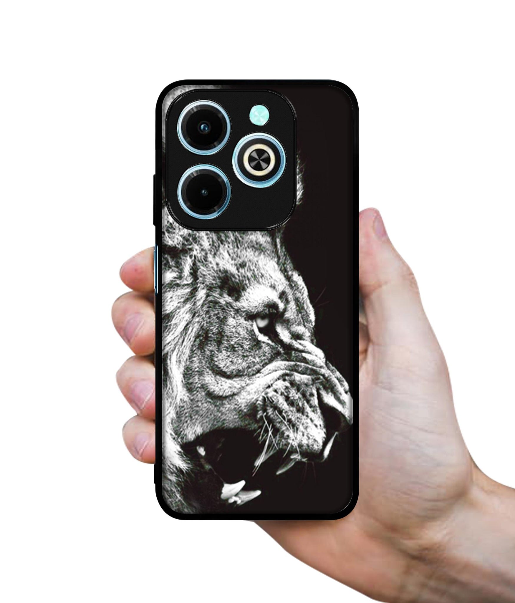 Angry Lion Designer 2D Printed Back Case Cover for Infinix Hot 40i 4G / Tecno Spark GO (2024) 4G