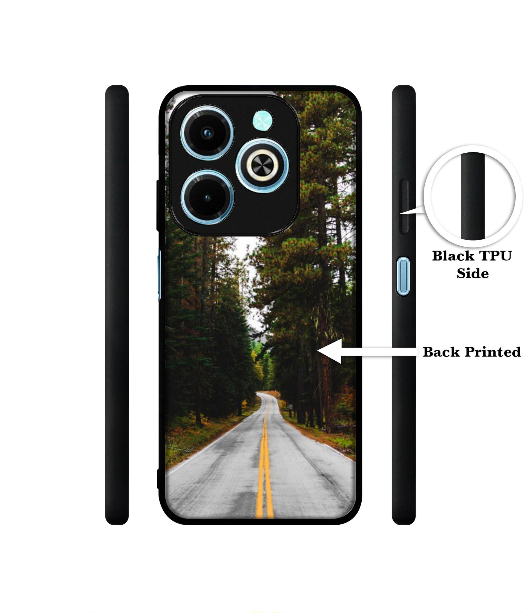 Road Photo Designer 2D Printed Back Case Cover for Infinix Hot 40i 4G / Tecno Spark GO (2024) 4G