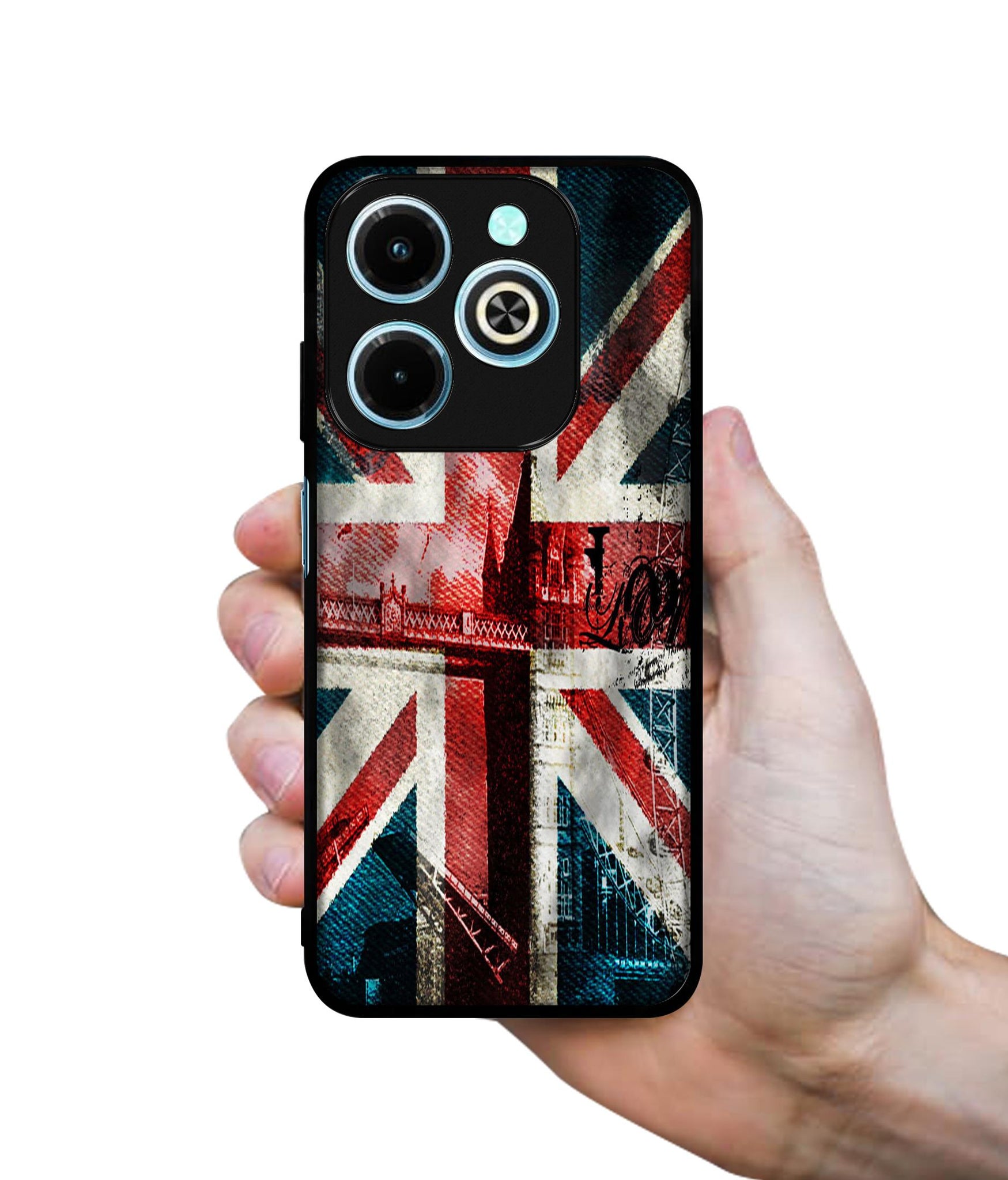 London Flag wallpaper Designer 2D Printed Back Case Cover for Infinix Hot 40i 4G / Tecno Spark GO (2024) 4G