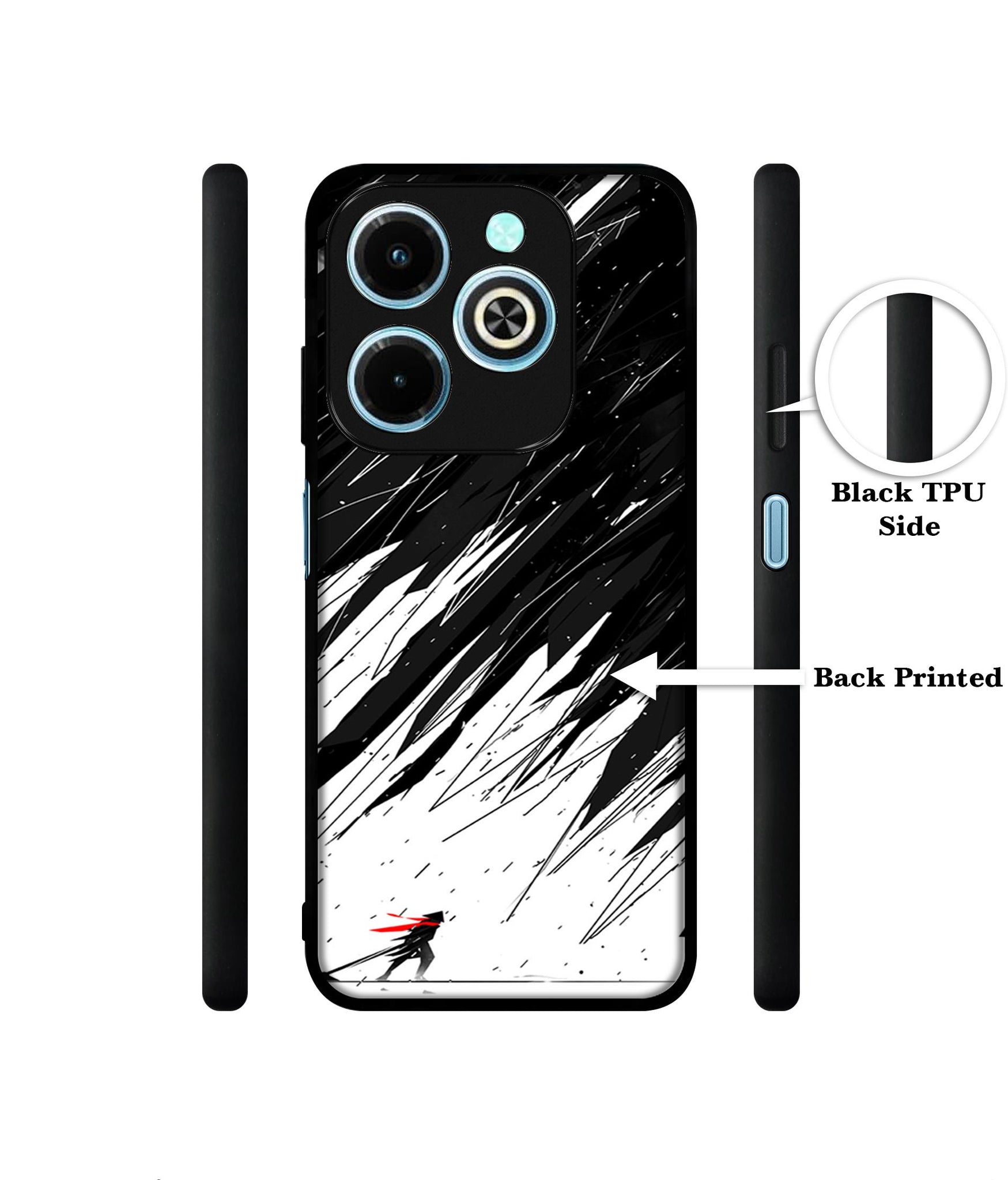 Geometric Strom Designer 2D Printed Back Case Cover for Infinix Hot 40i 4G / Tecno Spark GO (2024) 4G