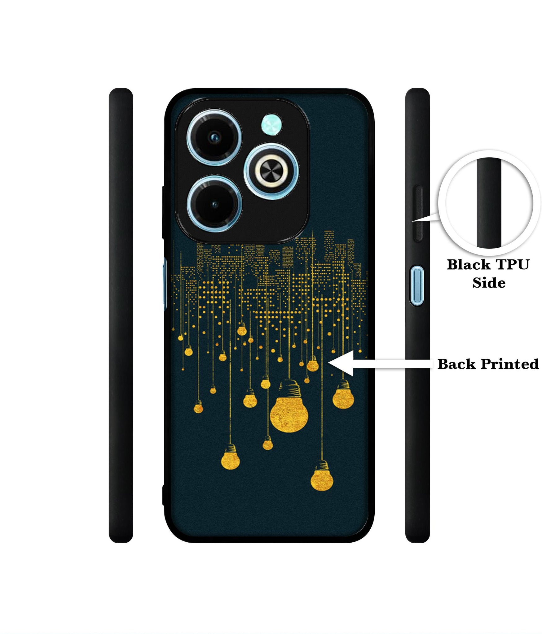 City Light Pattern Designer 2D Printed Back Case Cover for Infinix Hot 40i 4G / Tecno Spark GO (2024) 4G