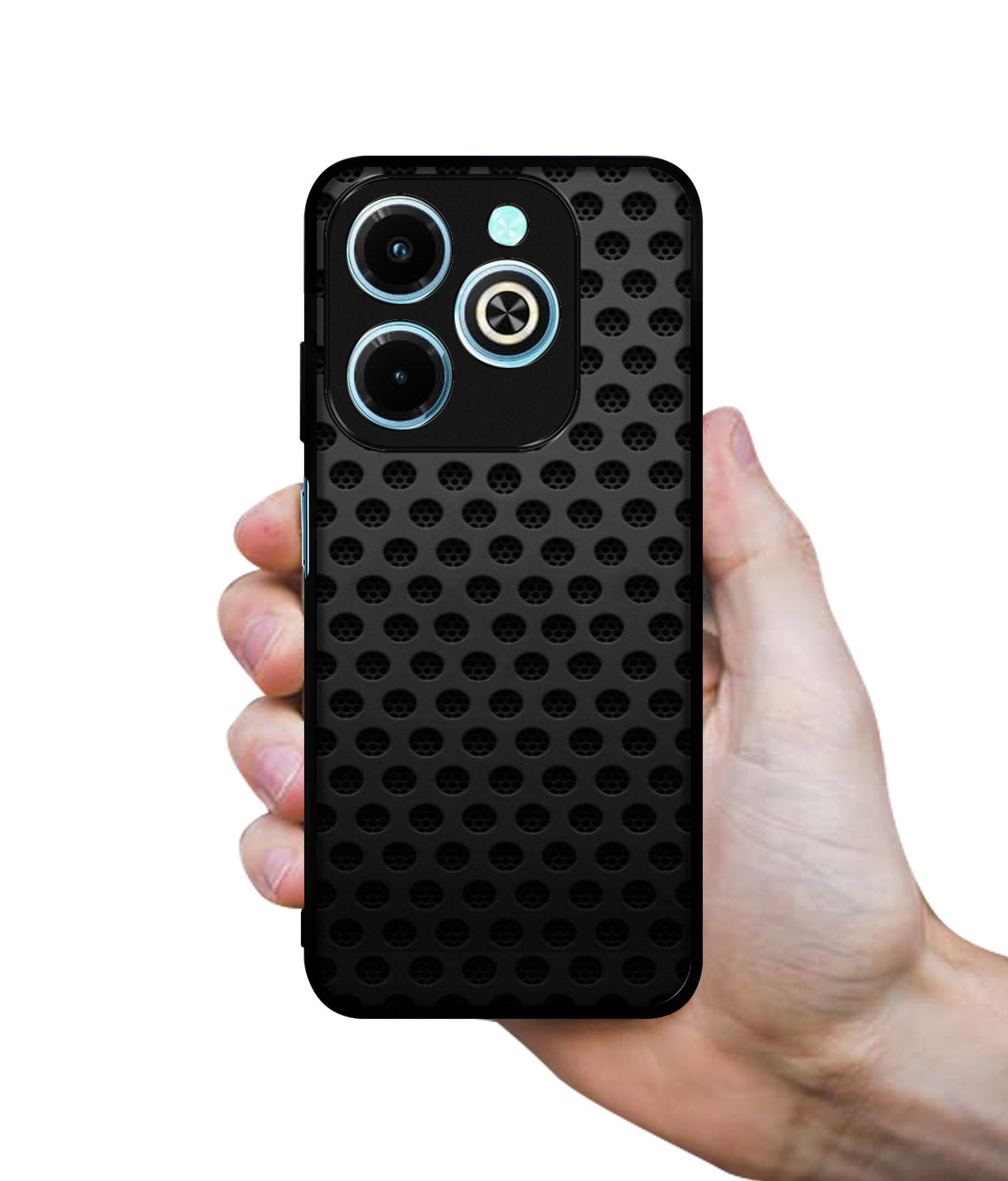 Black Circle Designer 2D Printed Back Case Cover for Infinix Hot 40i 4G / Tecno Spark GO (2024) 4G