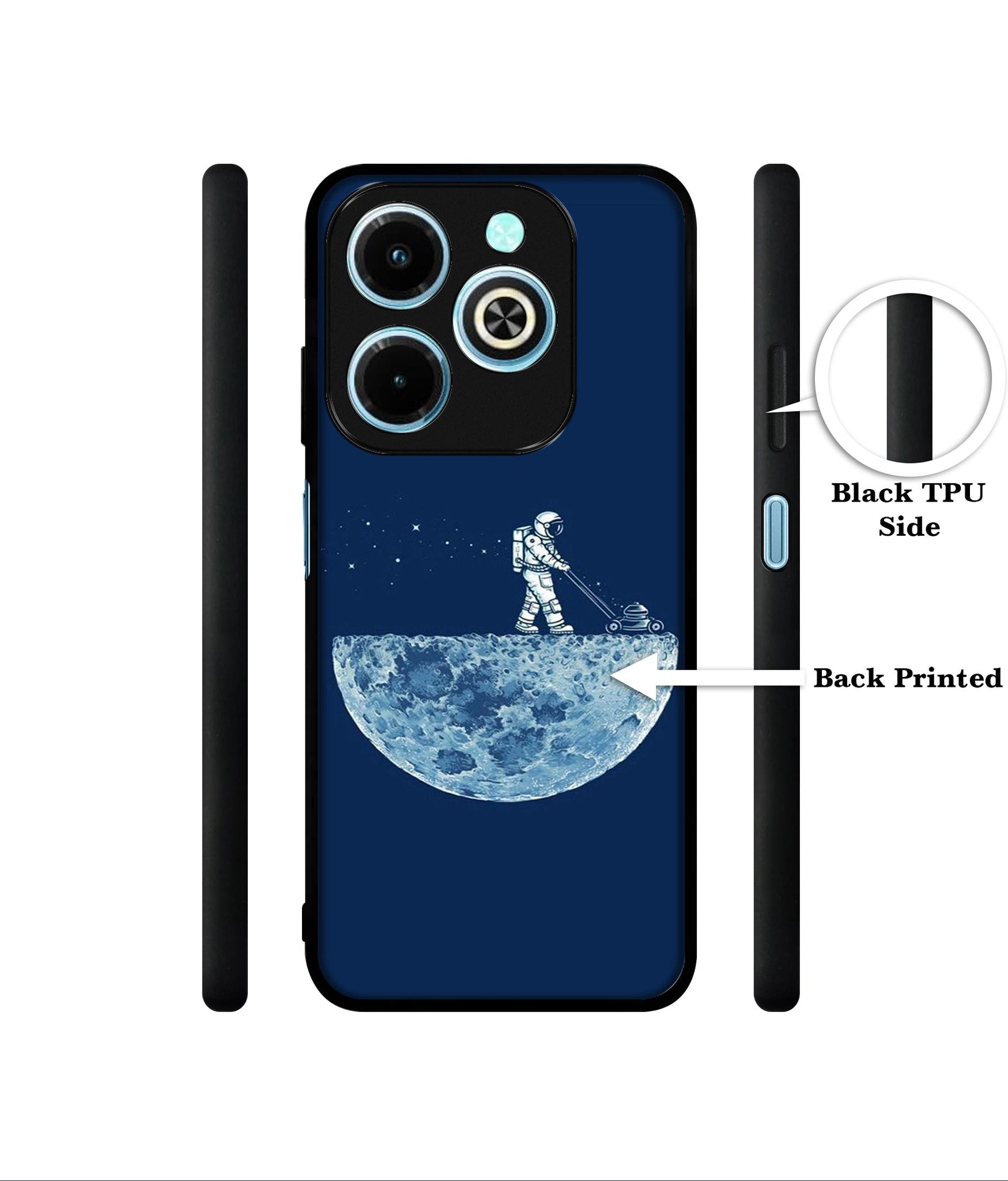 Moon Walk Designer 2D Printed Back Case Cover for Infinix Hot 40i 4G / Tecno Spark GO (2024) 4G