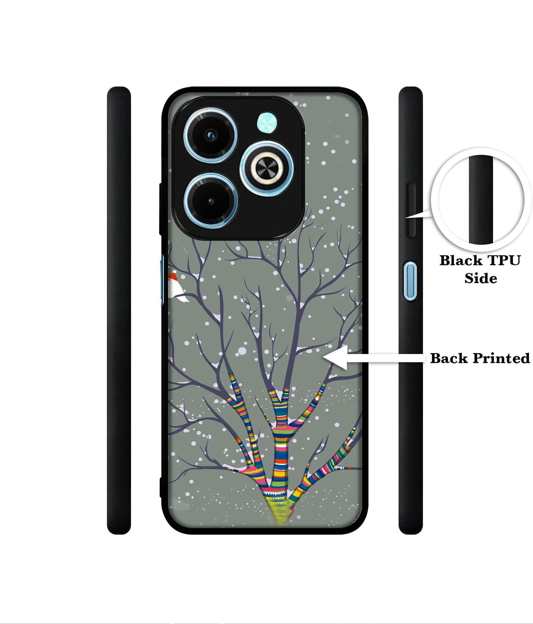 Winter Pattern Print Designer 2D Printed Back Case Cover for Infinix Hot 40i 4G / Tecno Spark GO (2024) 4G