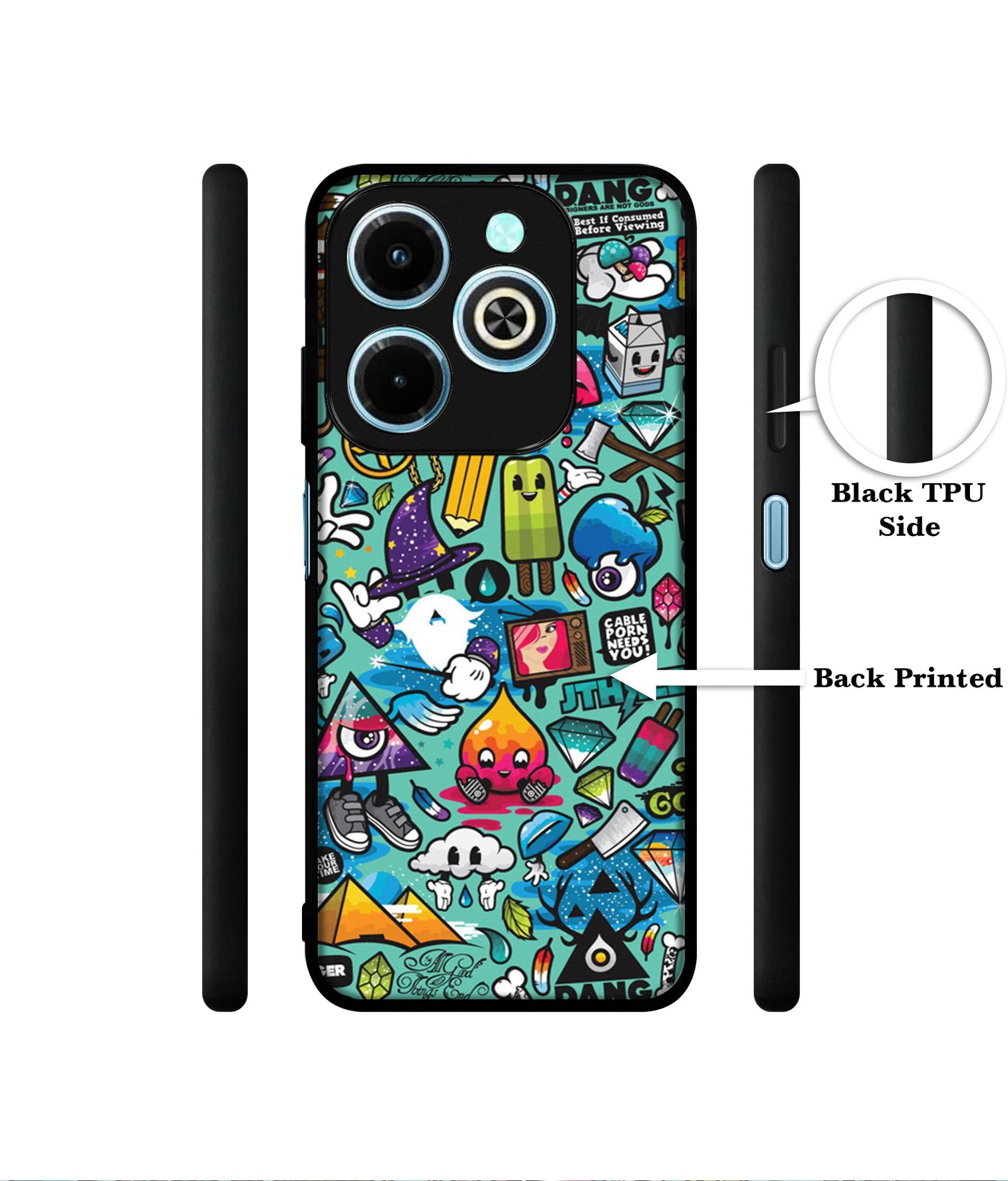 Crazy Designer 2D Printed Back Case Cover for Infinix Hot 40i 4G / Tecno Spark GO (2024) 4G