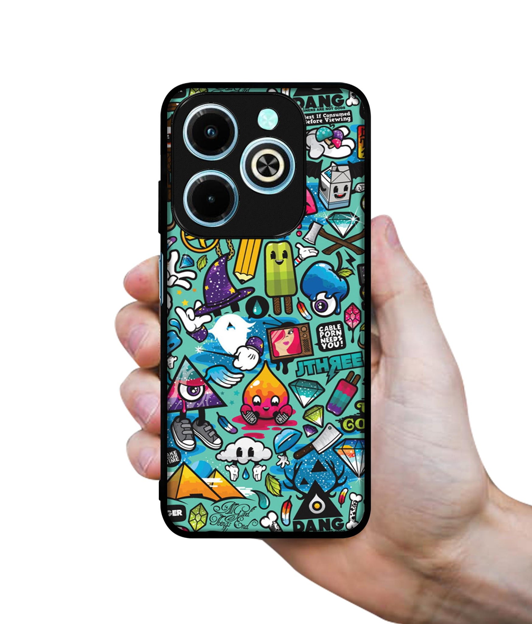 Crazy Designer 2D Printed Back Case Cover for Infinix Hot 40i 4G / Tecno Spark GO (2024) 4G